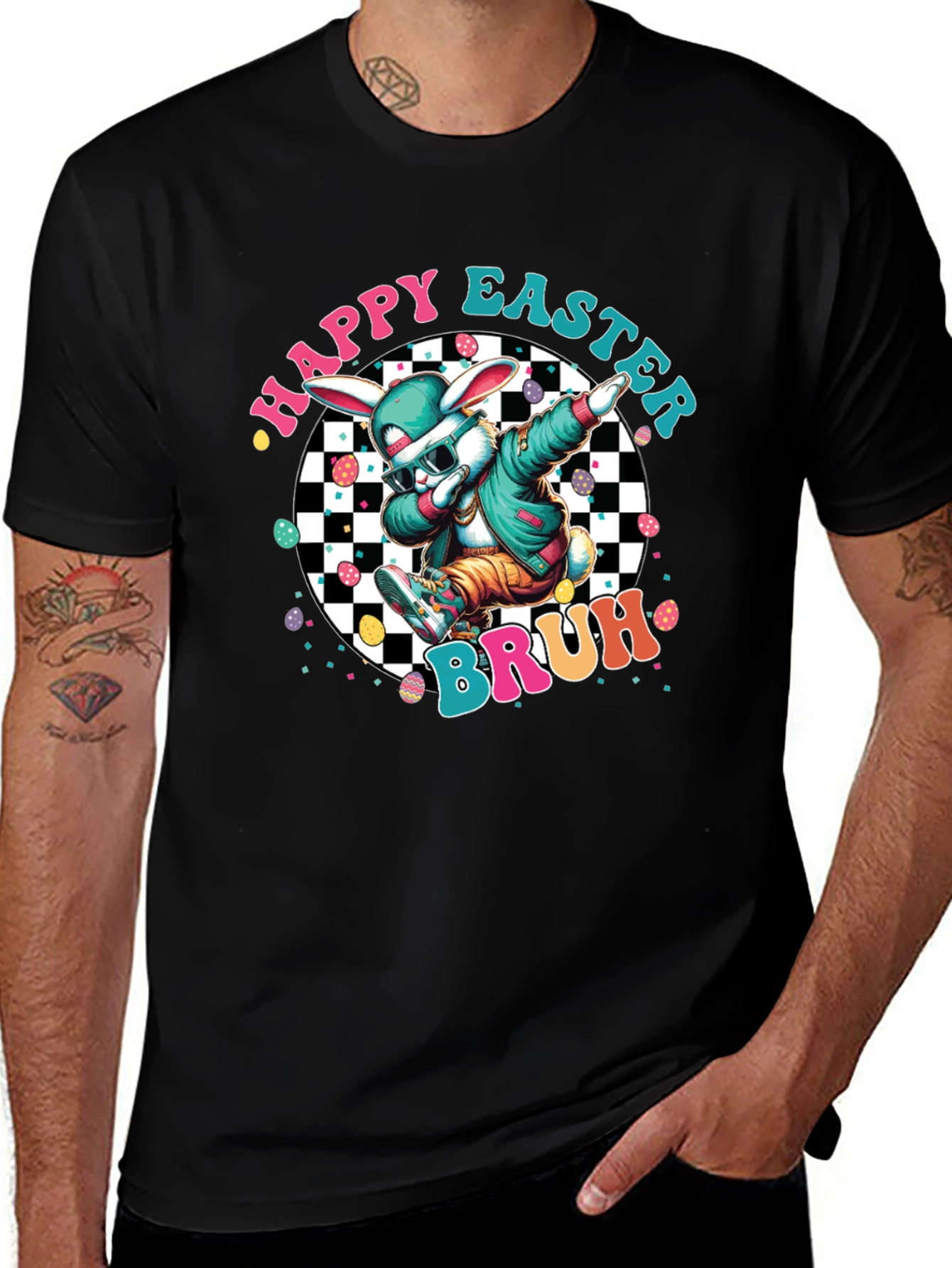 Variant 25 of Happy Easter Bruh Dab T-Shirt