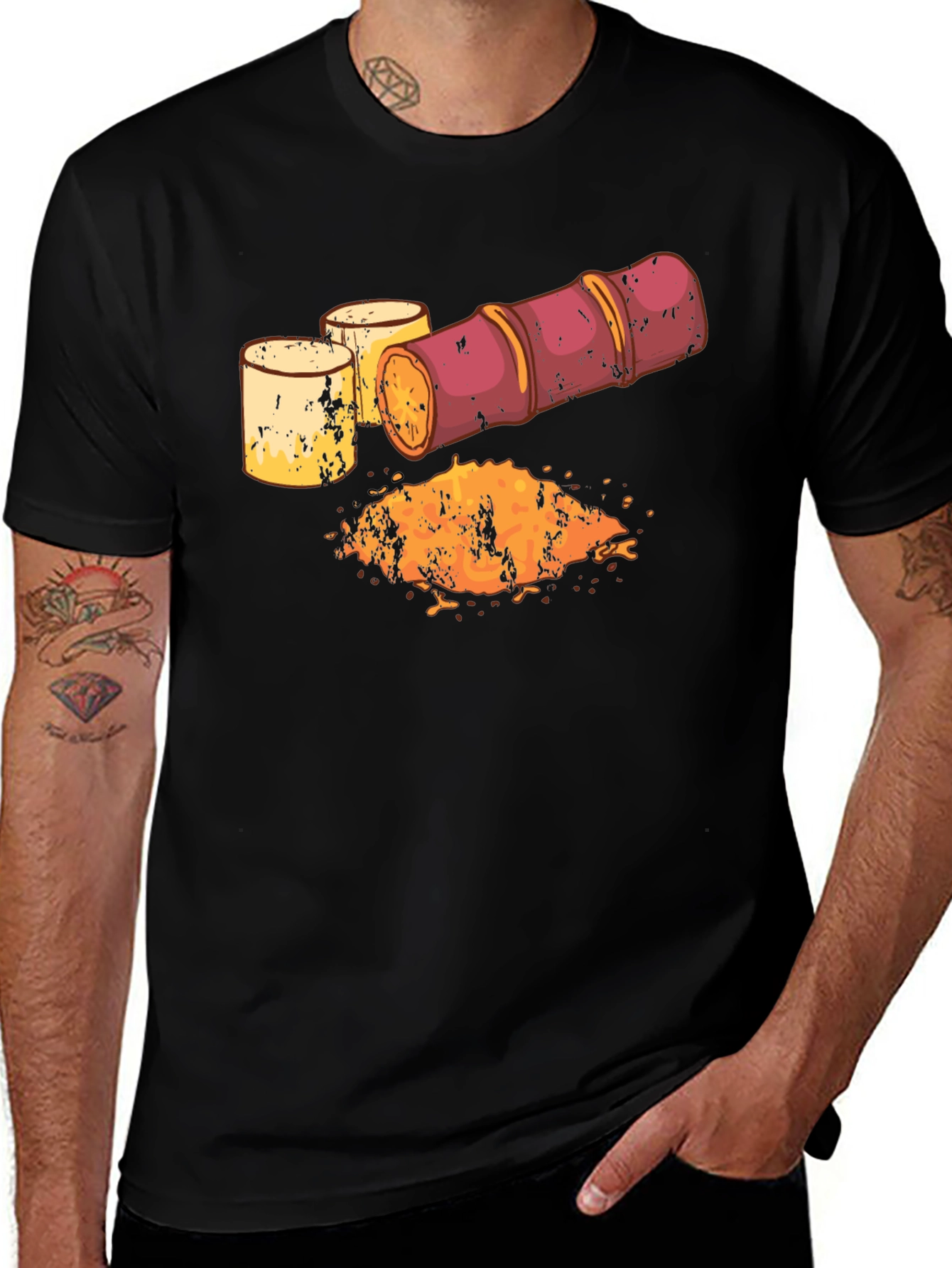 Variant 18 of Sugar Cane Graphic Tee - Sweet Harvest Style!