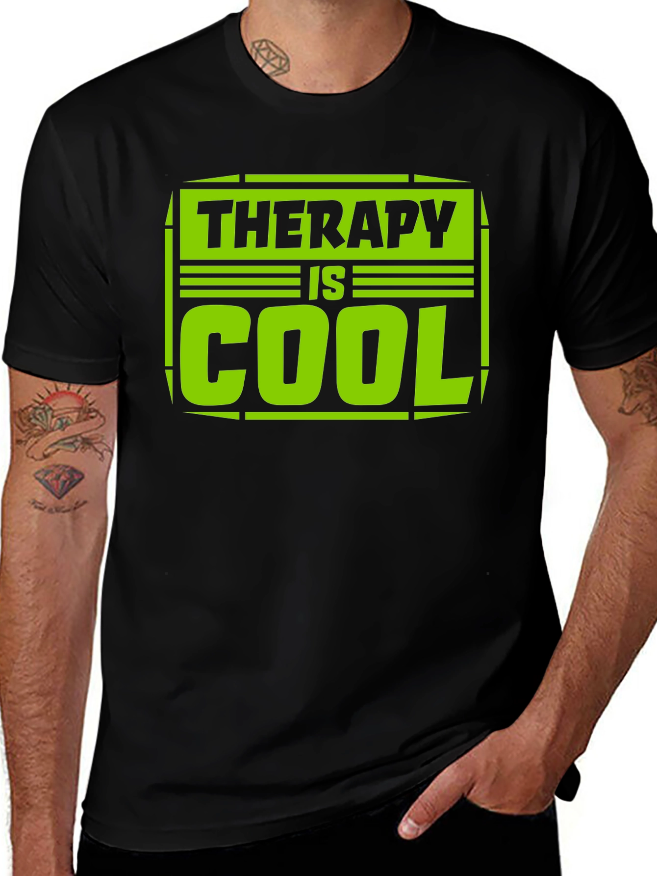 Variant 12 of Therapy is Cool Graphic Tee - Trendy Unisex T-Shirt