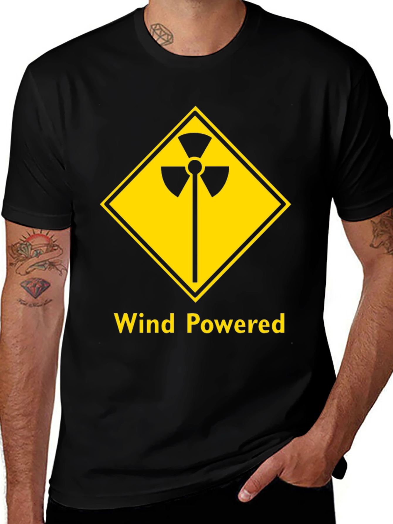 Variant 3 of Wind Powered T-Shirt - Renewable Energy Tee
