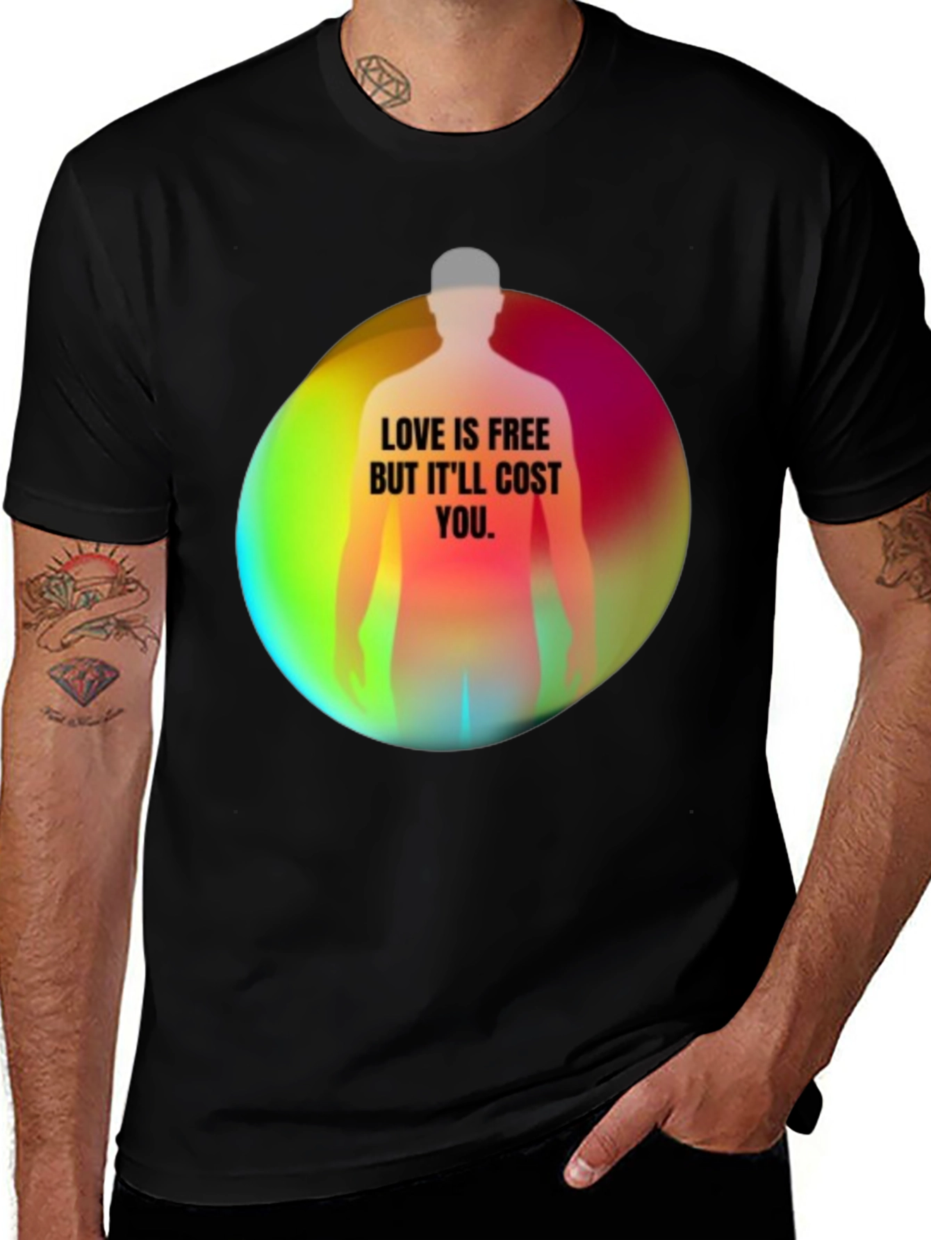 Variant 27 of Love is Free Graphic T-Shirt