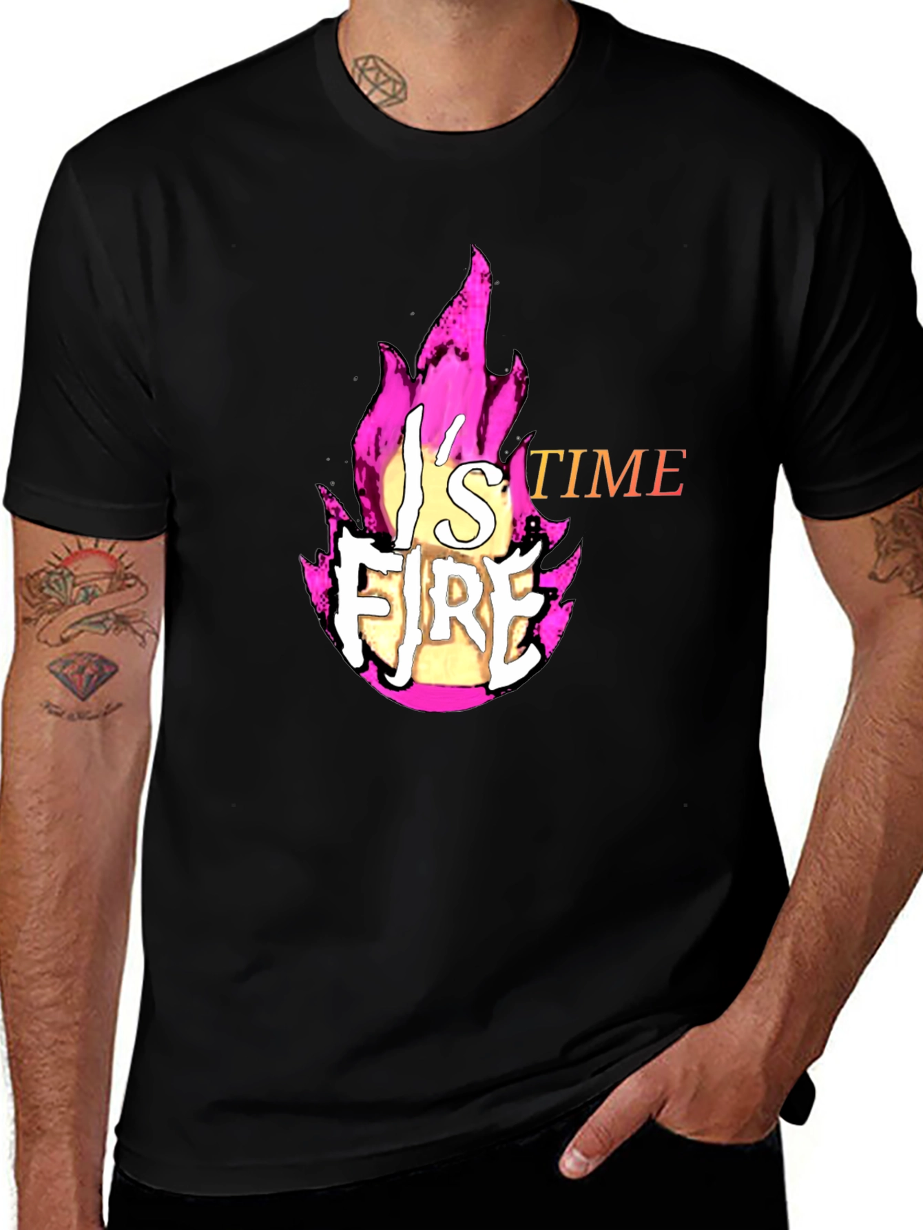 Variant 25 of Fire T-Shirt - It's Fire Time!