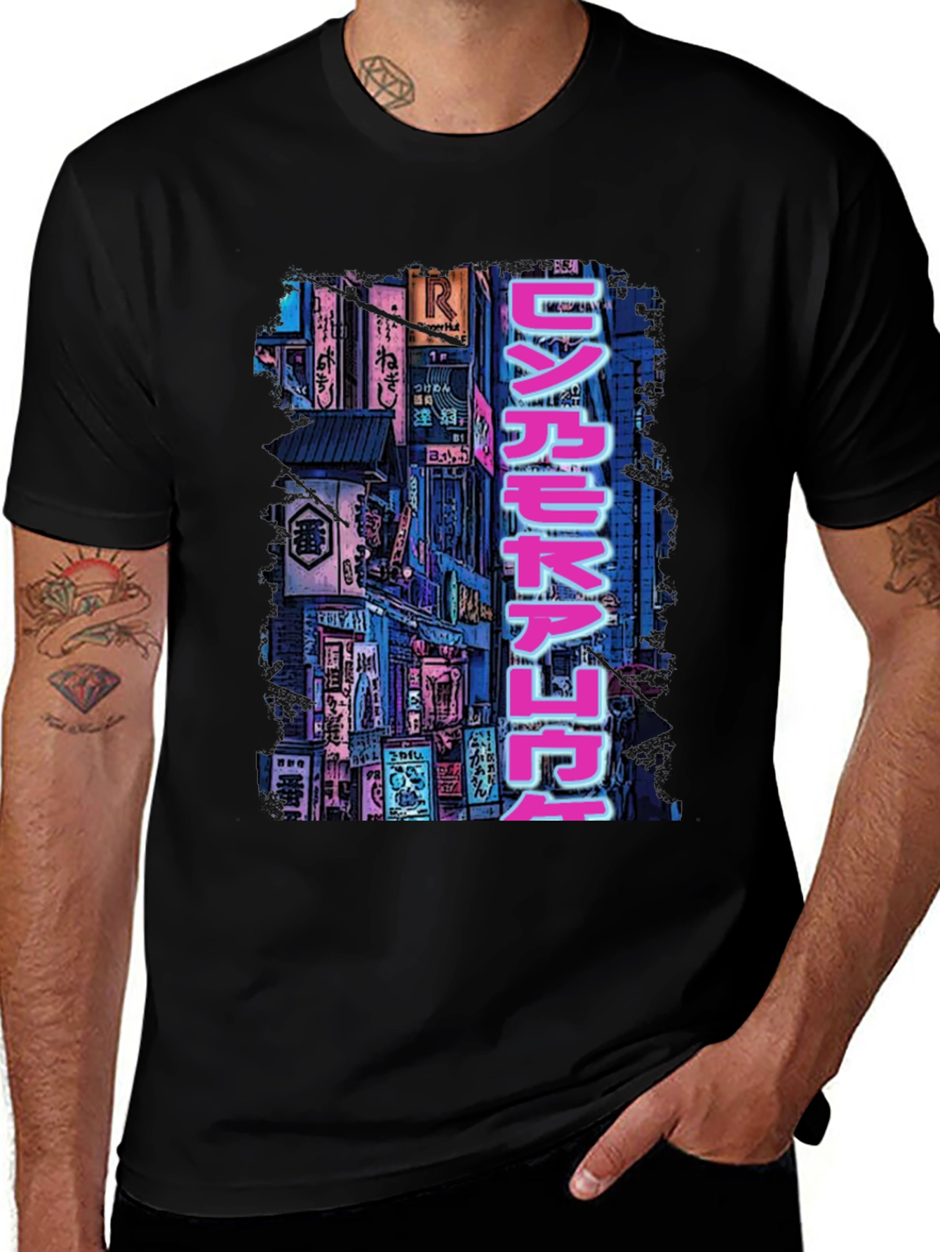 Variant 8 of Tokyo Nightscape Graphic Tee