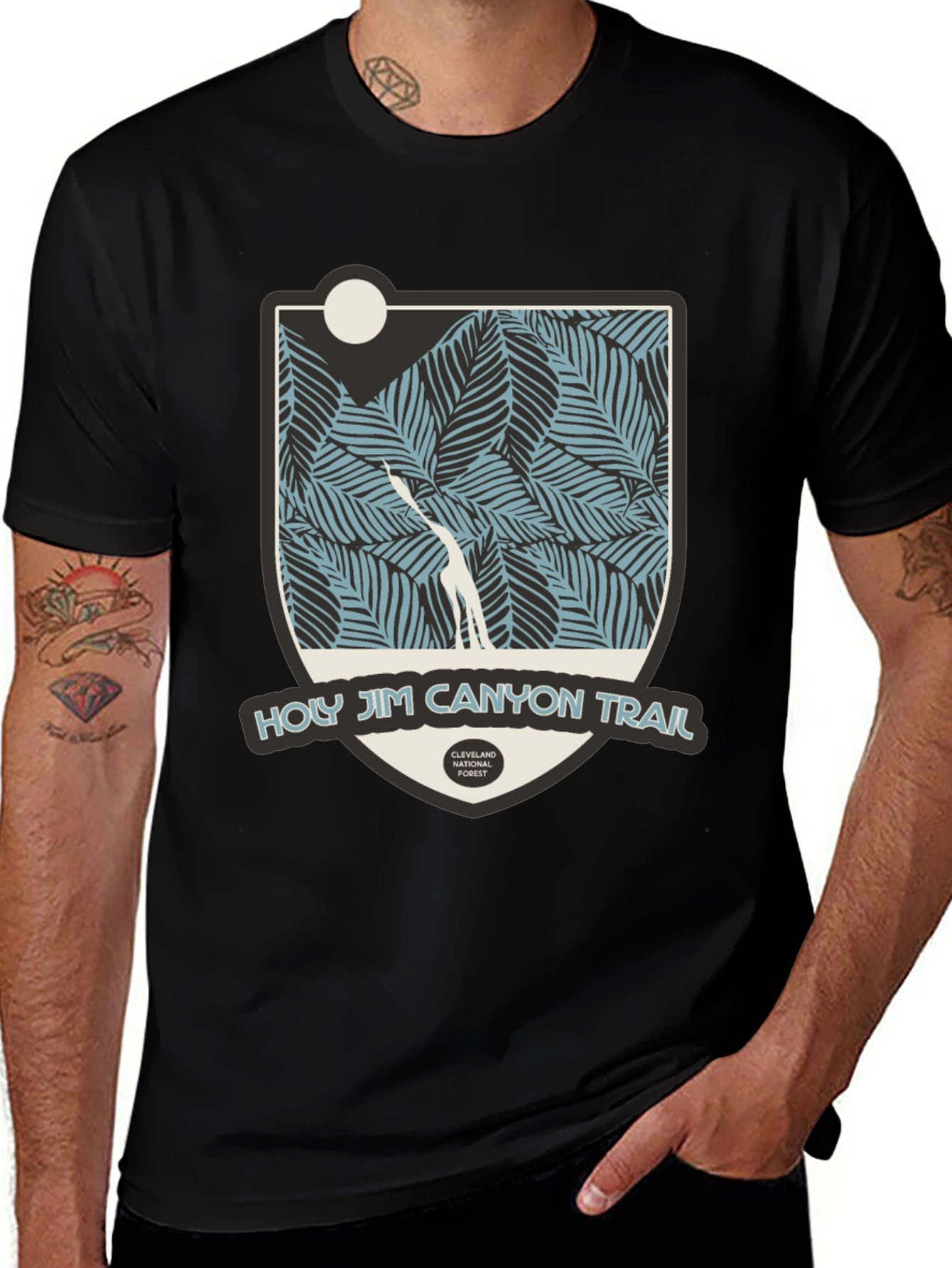 Variant 29 of Holy Jim Canyon Trail Graphic Tee - Black
