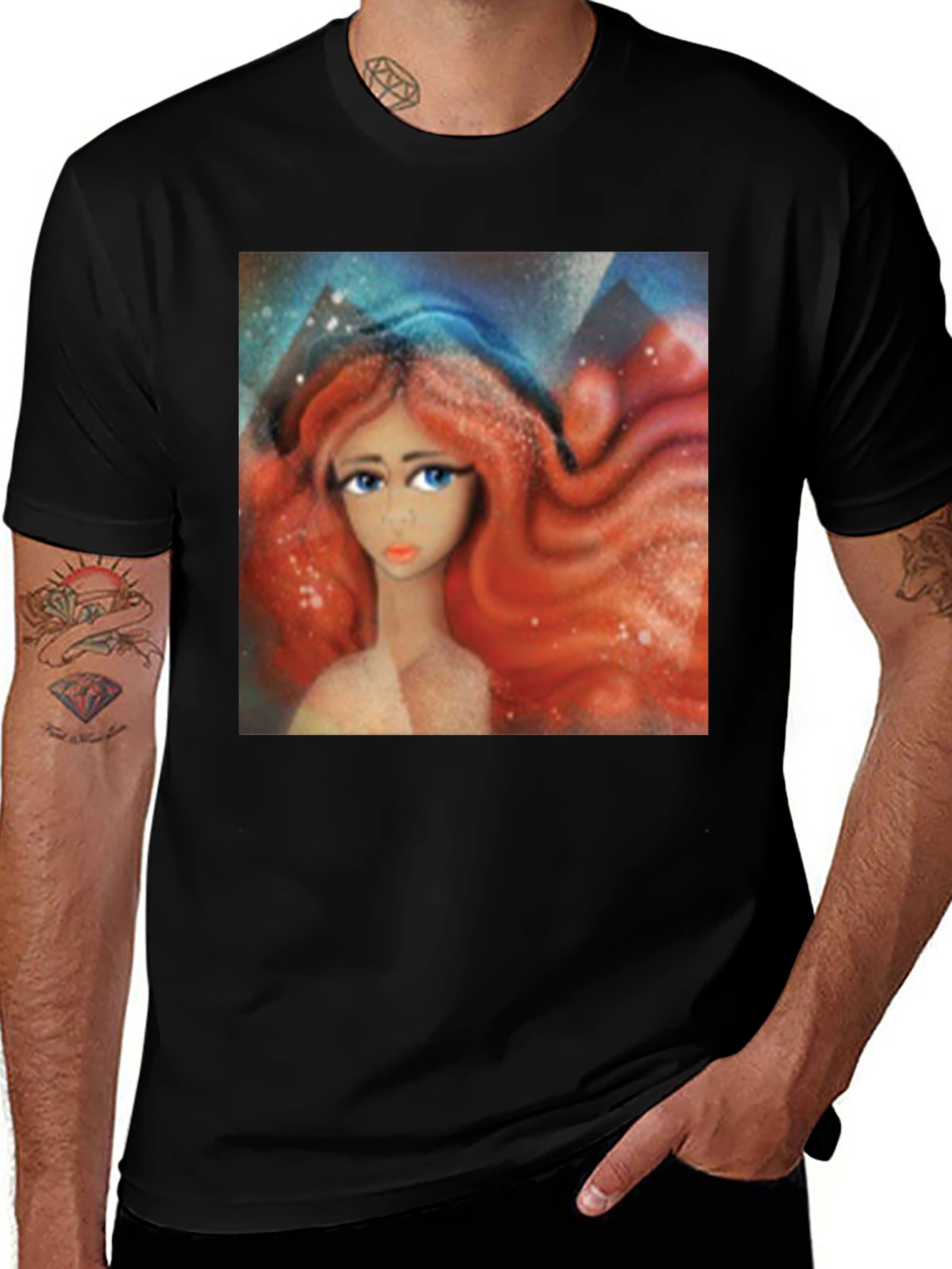 Variant 25 of Red Haired Woman Graphic Tee