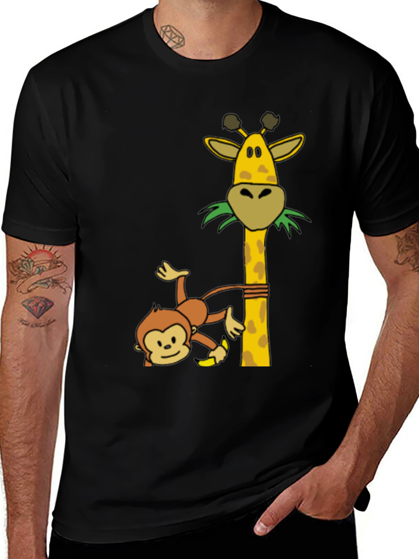 Variant 30 of Monkey & Giraffe Graphic Tee