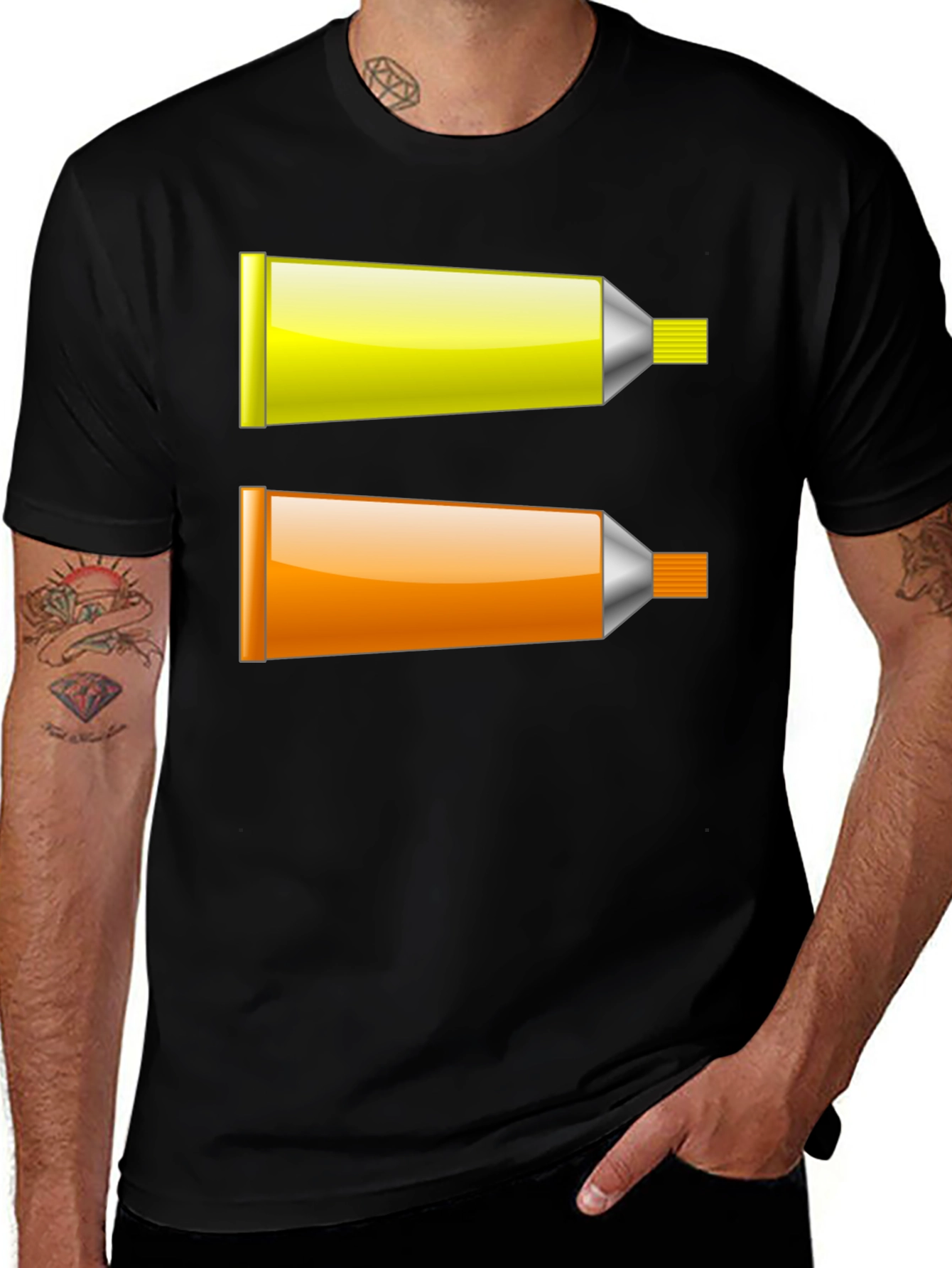 Variant 8 of Paint Tubes Graphic T-Shirt