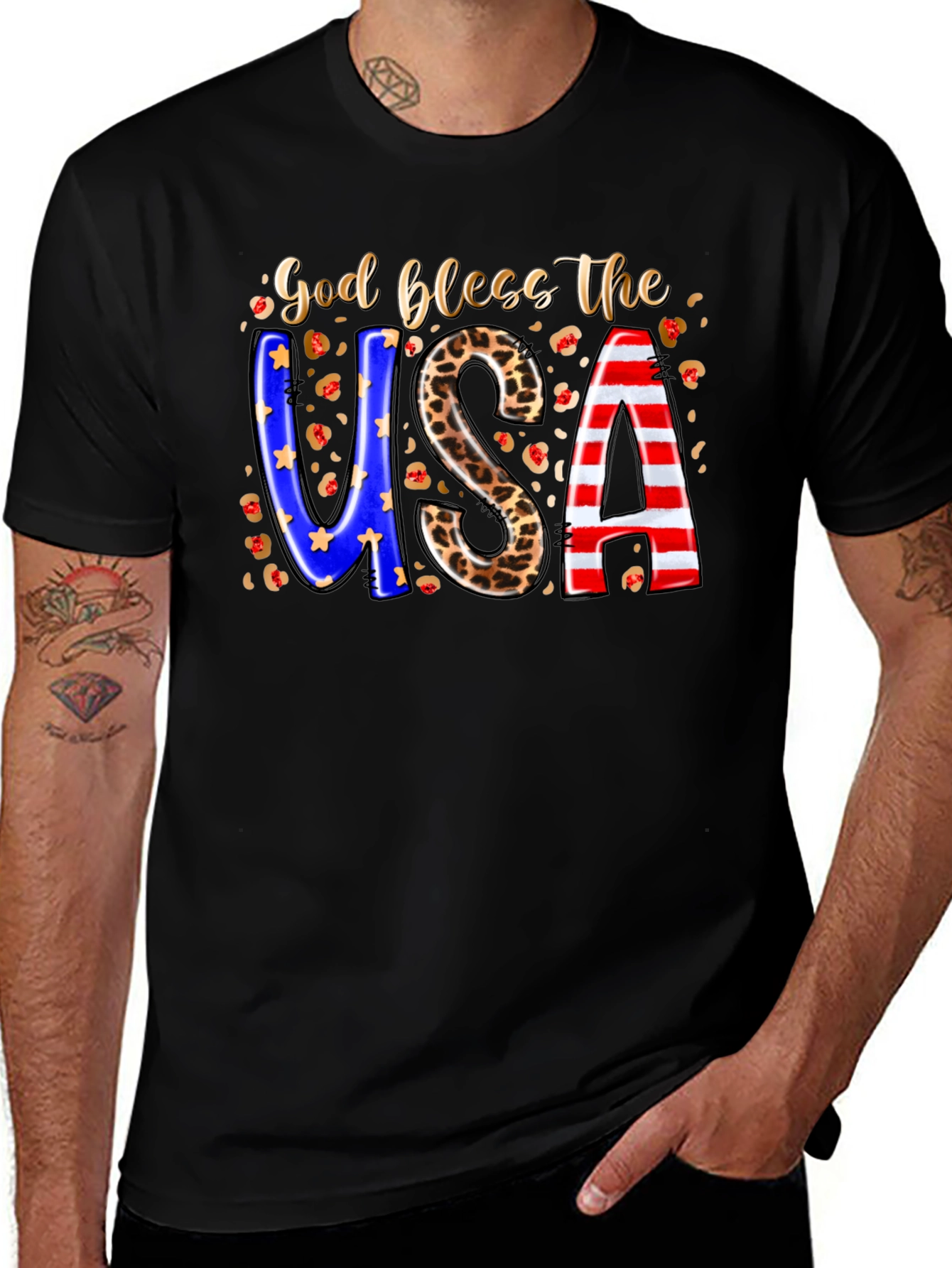 God Bless The USA Patriotic T-Shirt