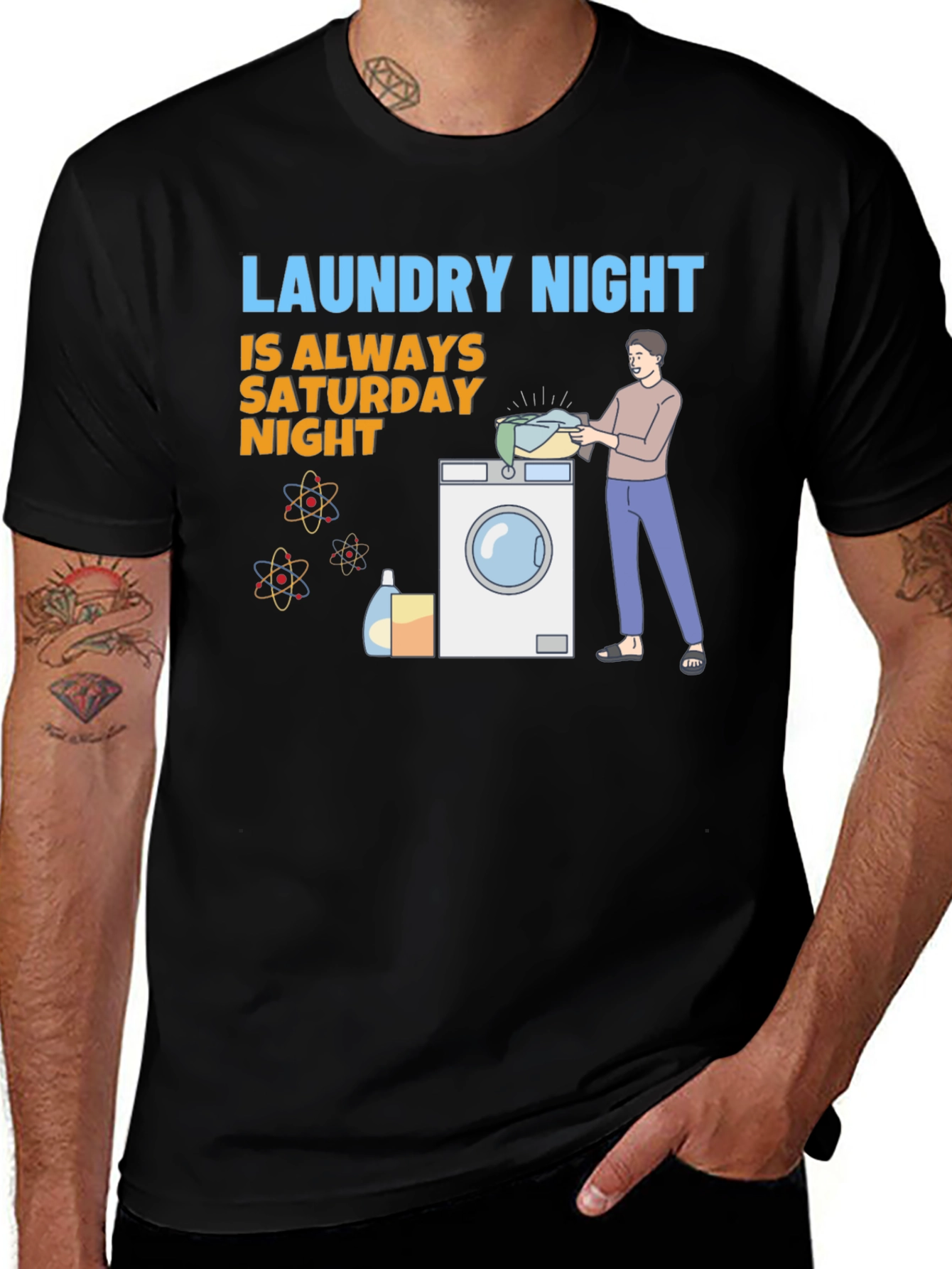 Variant 9 of Laundry Night Saturday Graphic Tee