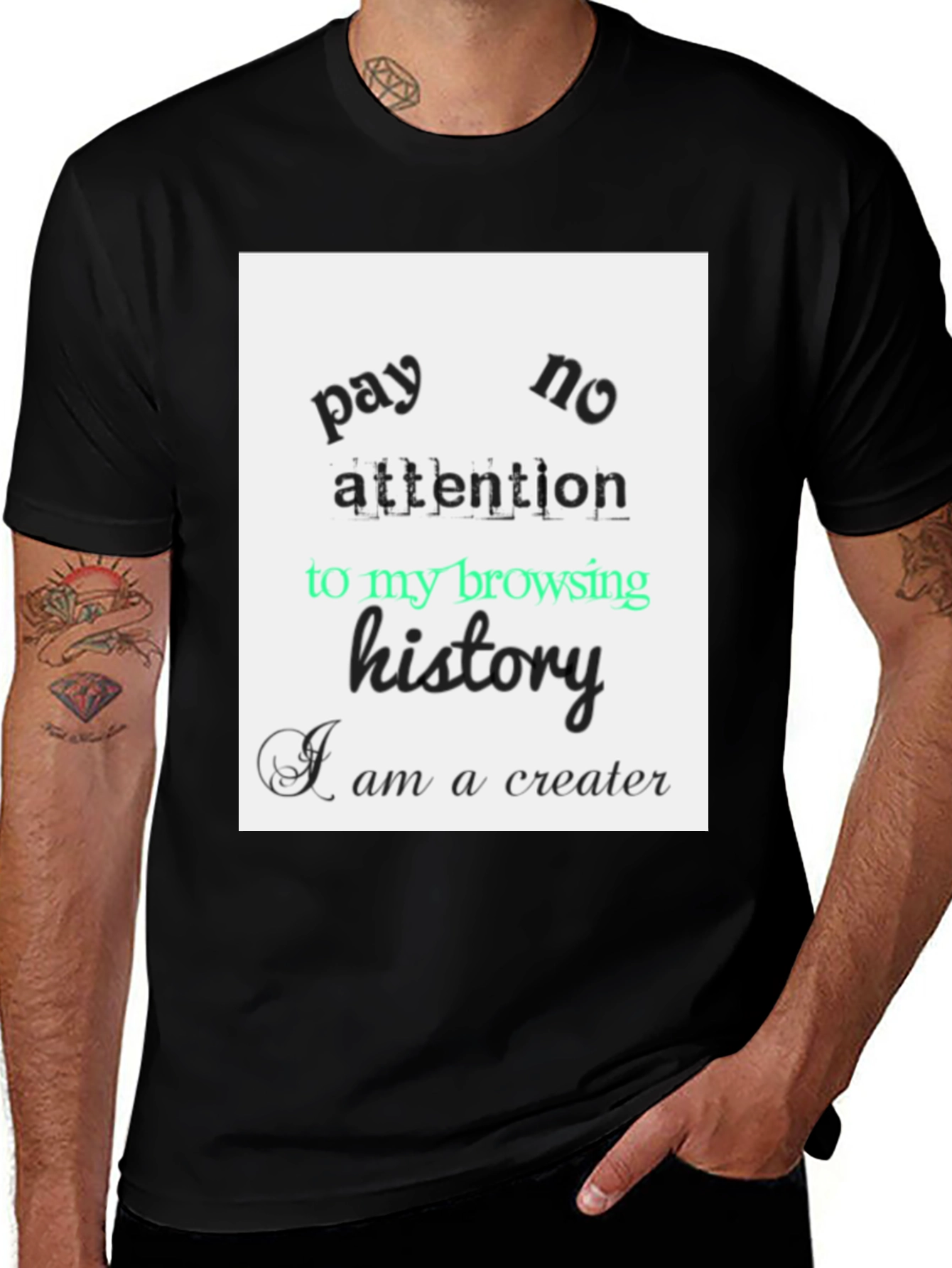 Variant 23 of Funny Pay No Attention Browsing History T-Shirt