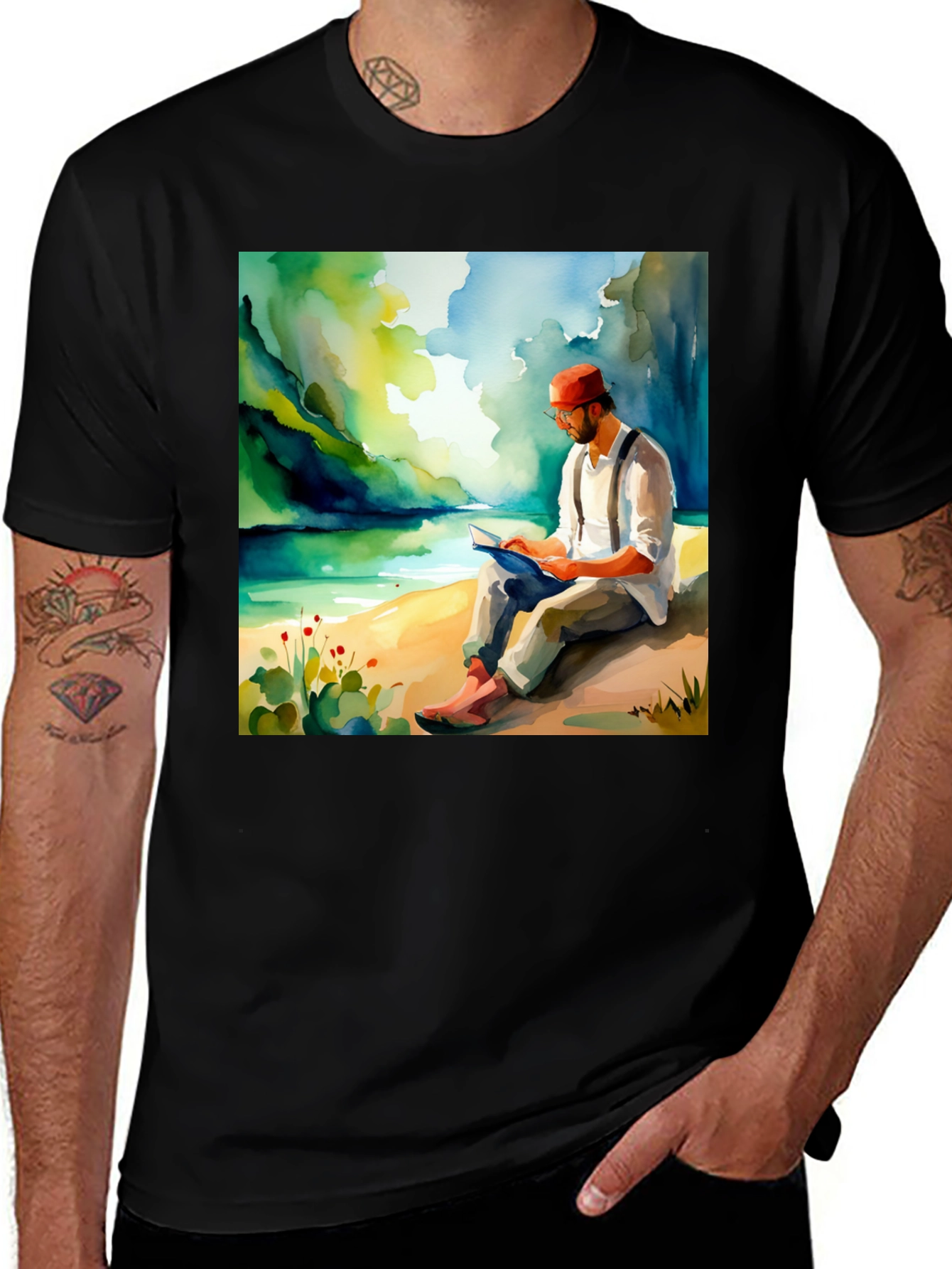 Variant 5 of Literary Lake View Graphic Tee