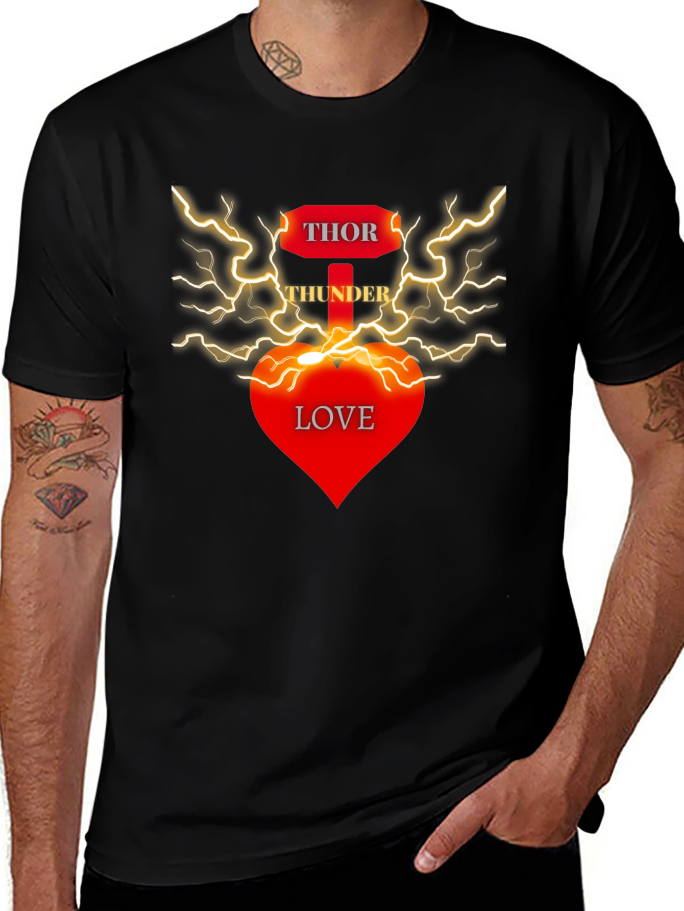 Thor Thunder Love Black T-Shirt