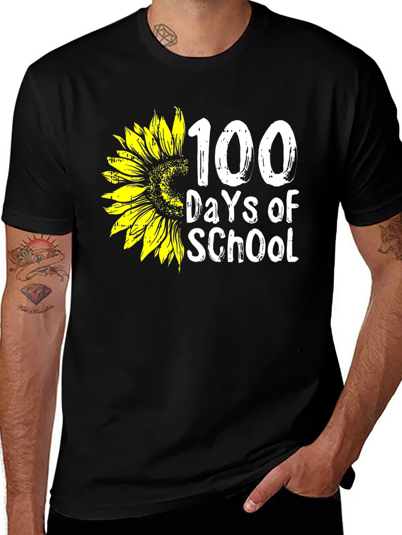 Variant 28 of 100 Days of School Sunflower T-Shirt