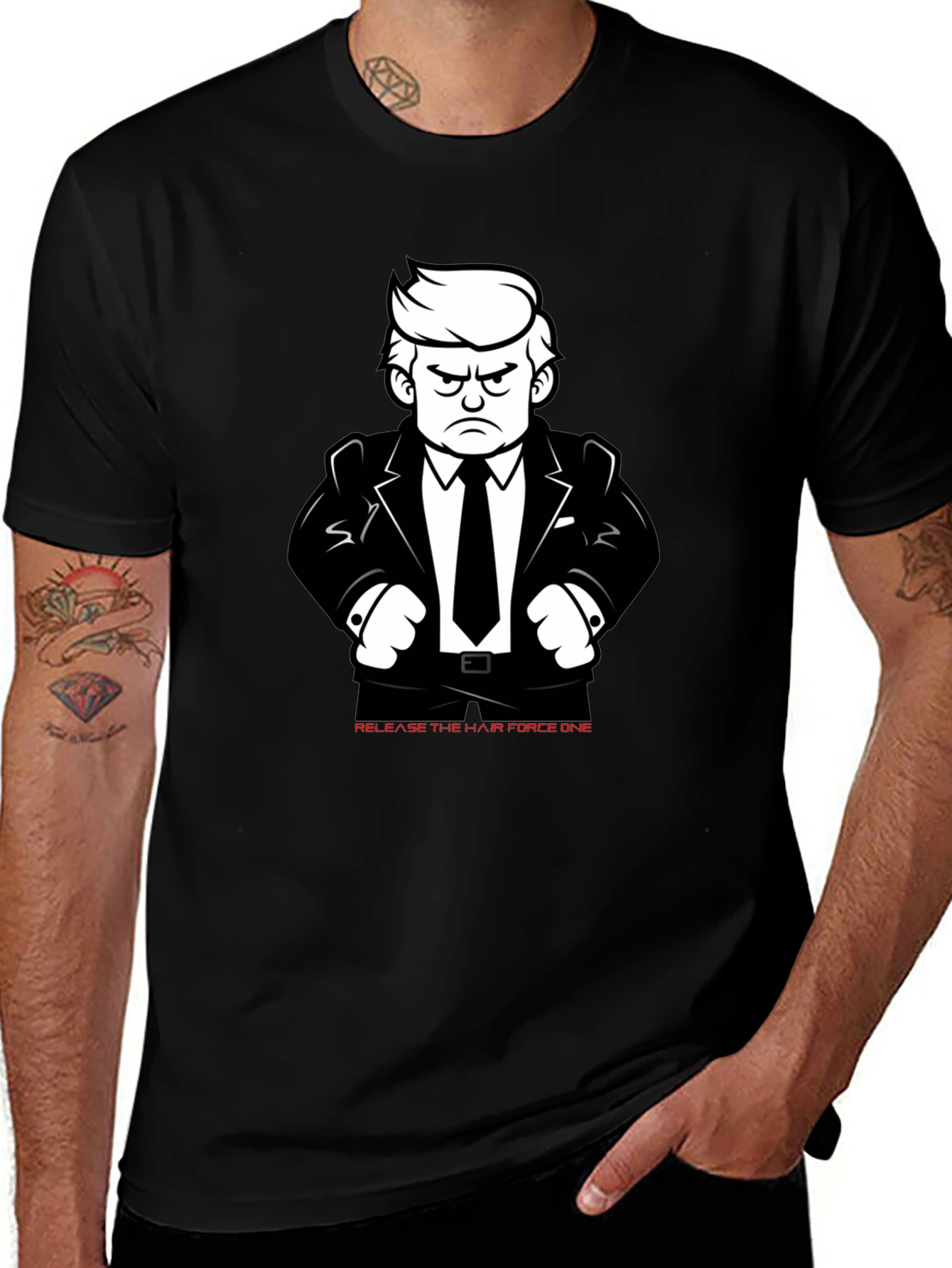 Variant 19 of Release the Hair Force One Graphic T-Shirt