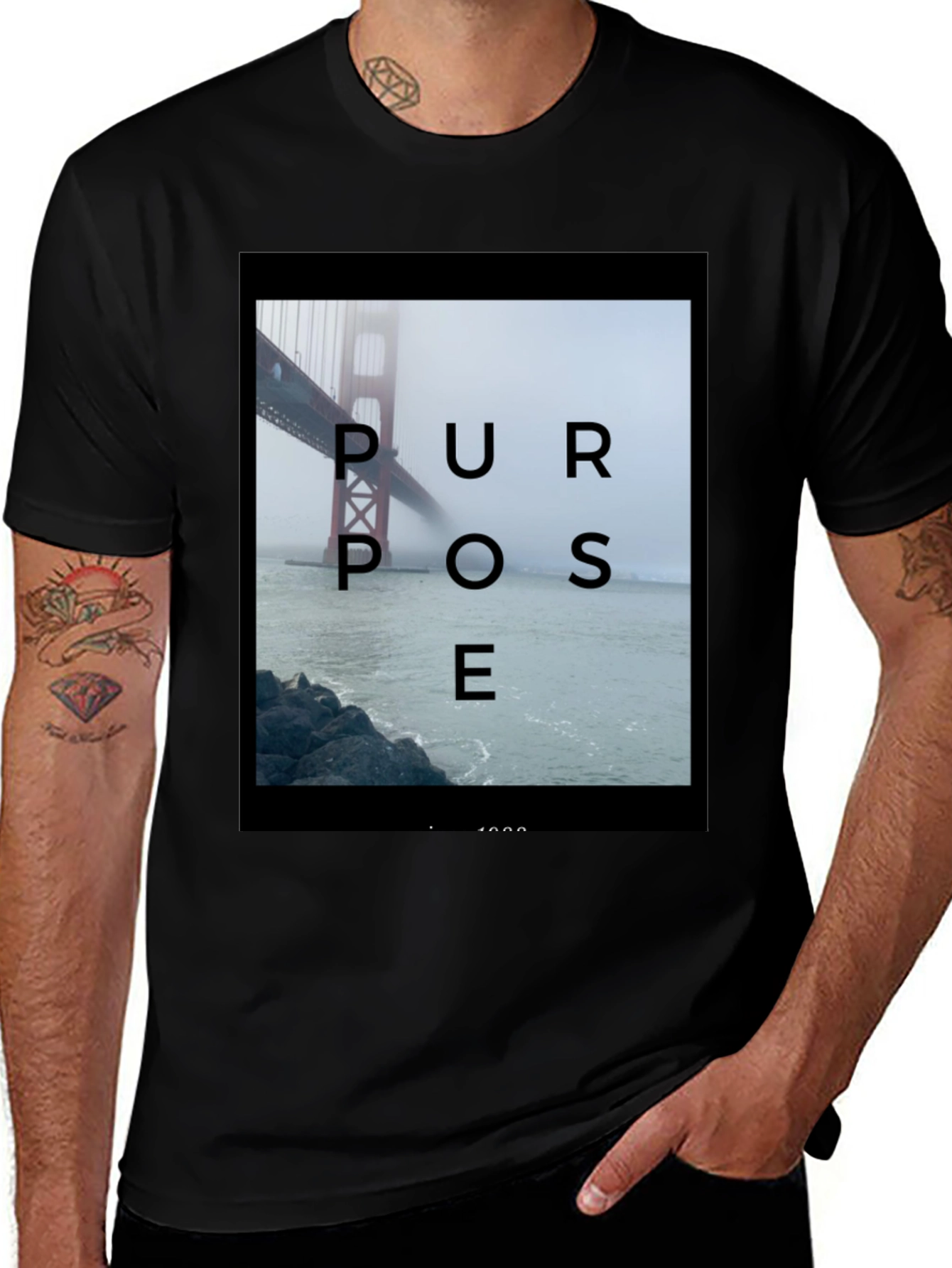 Variant 20 of Purpose Graphic T-Shirt - Golden Gate Bridge