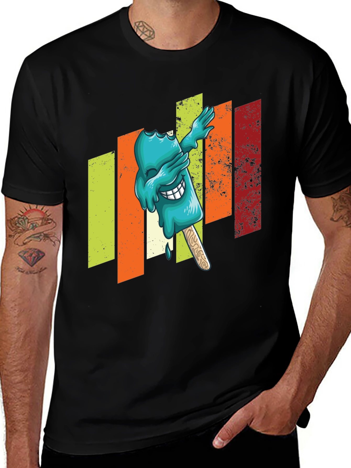 Variant 9 of Dabbing Popsicle Graphic T-Shirt