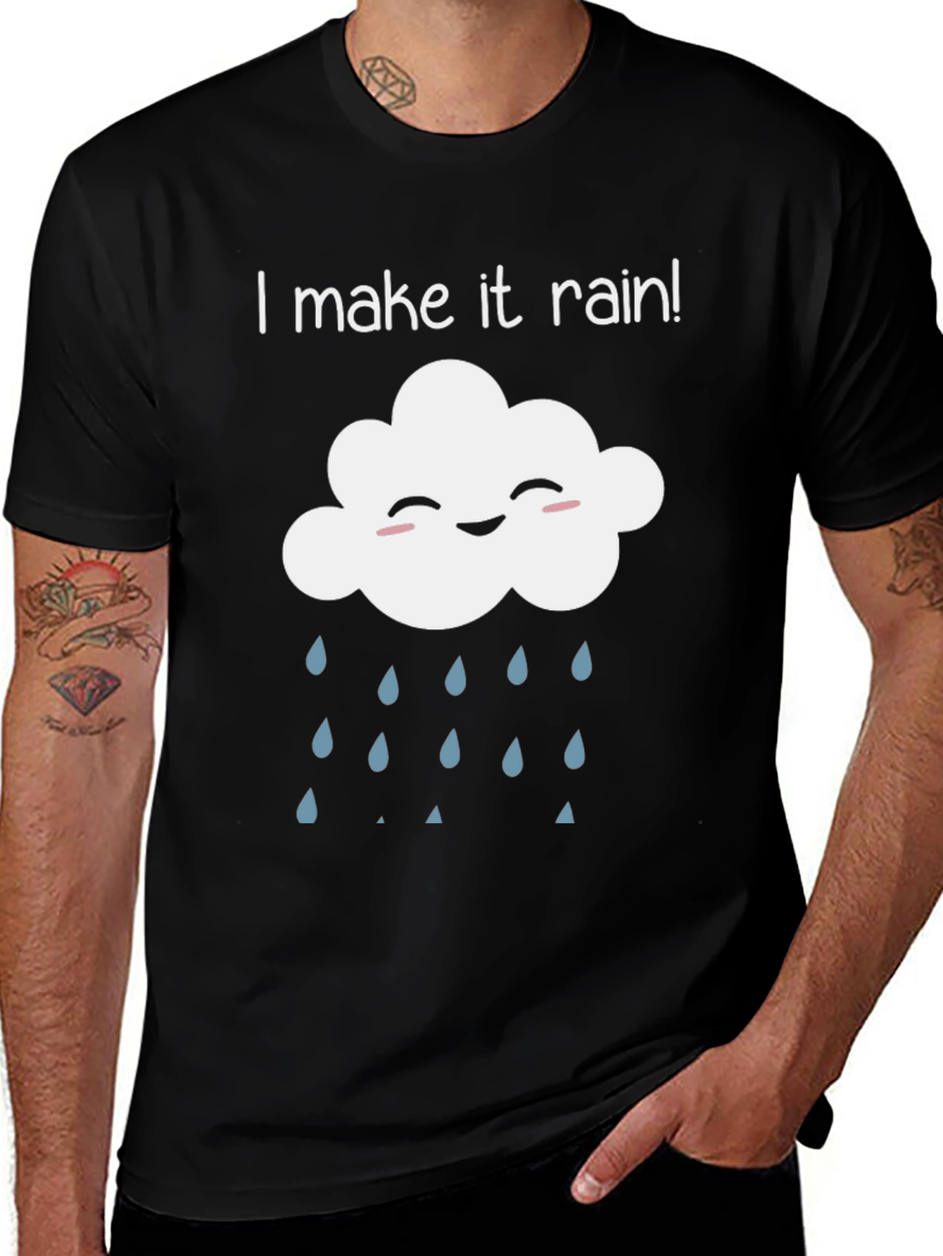 Variant 9 of Humorous "I Make It Rain" Cloud T-Shirt