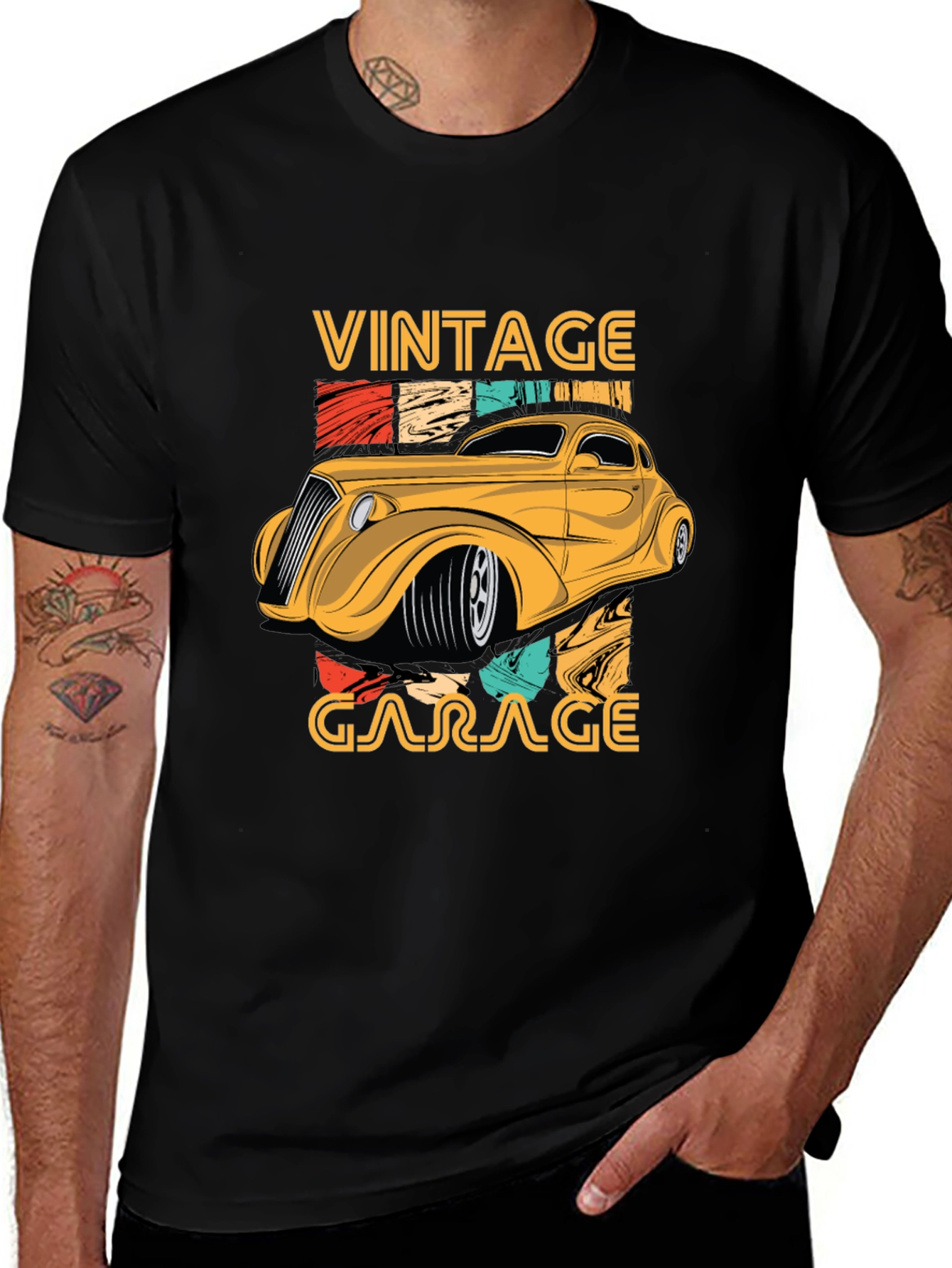Variant 17 of Vintage Garage Car Graphic T-Shirt