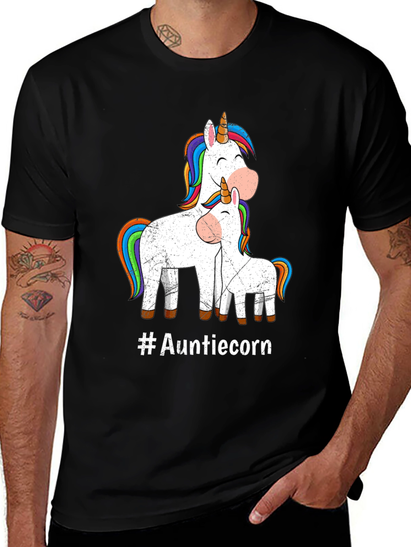 Aunticorn T-Shirt - Magical Unicorn Graphic Tee