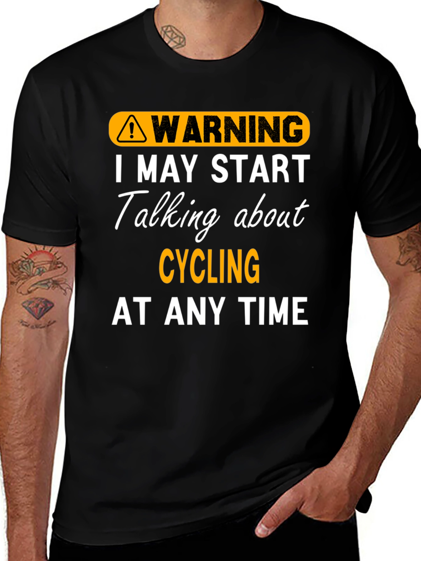 Warning: May Start Talking About Cycling T-Shirt