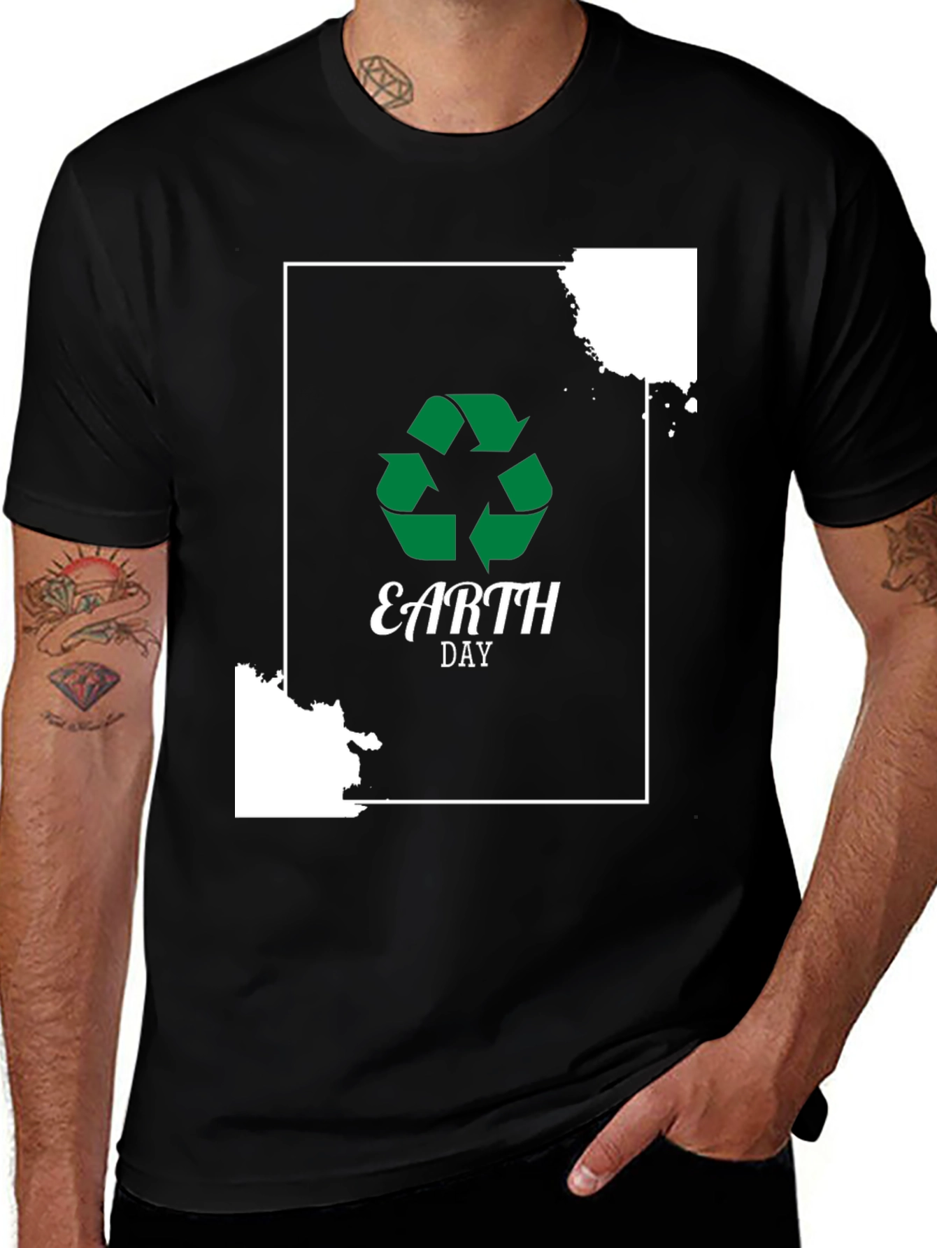 Earth Day Recycle Graphic Tee - Eco-Friendly Shirt