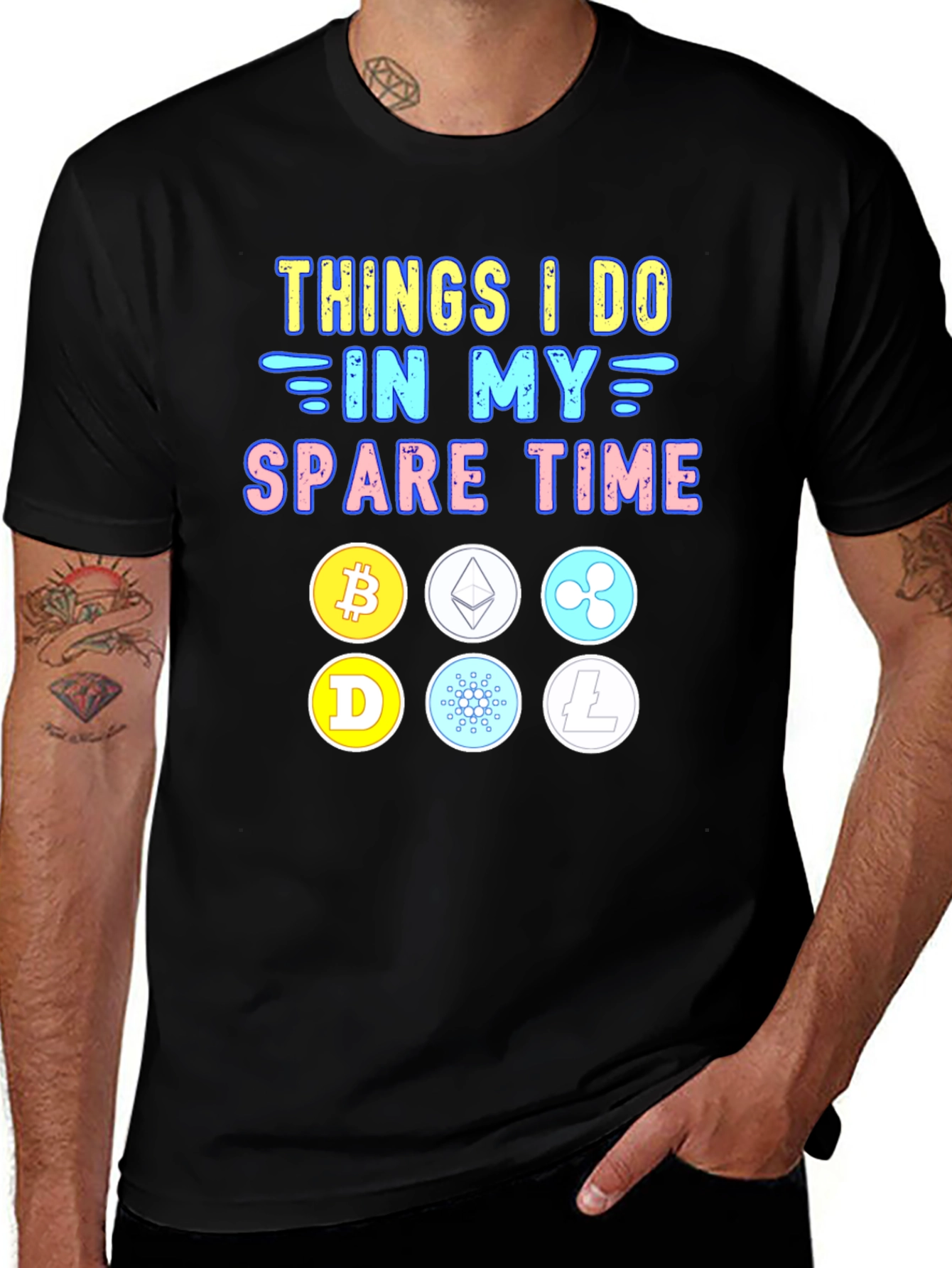 Crypto Lover's T-Shirt - Things I Do In My Spare Time