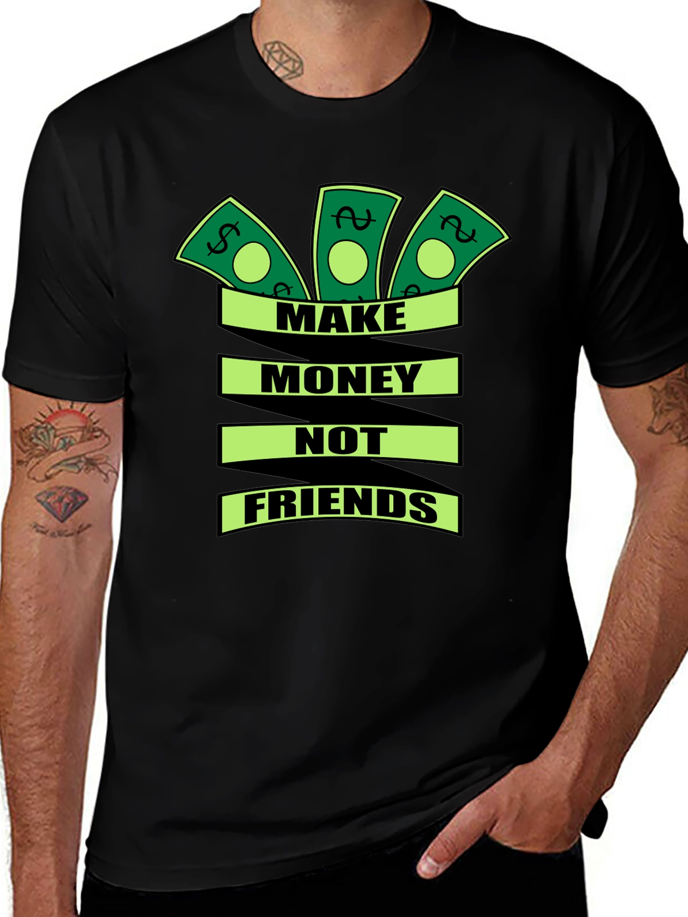 Variant 26 of Make Money Not Friends Graphic T-Shirt