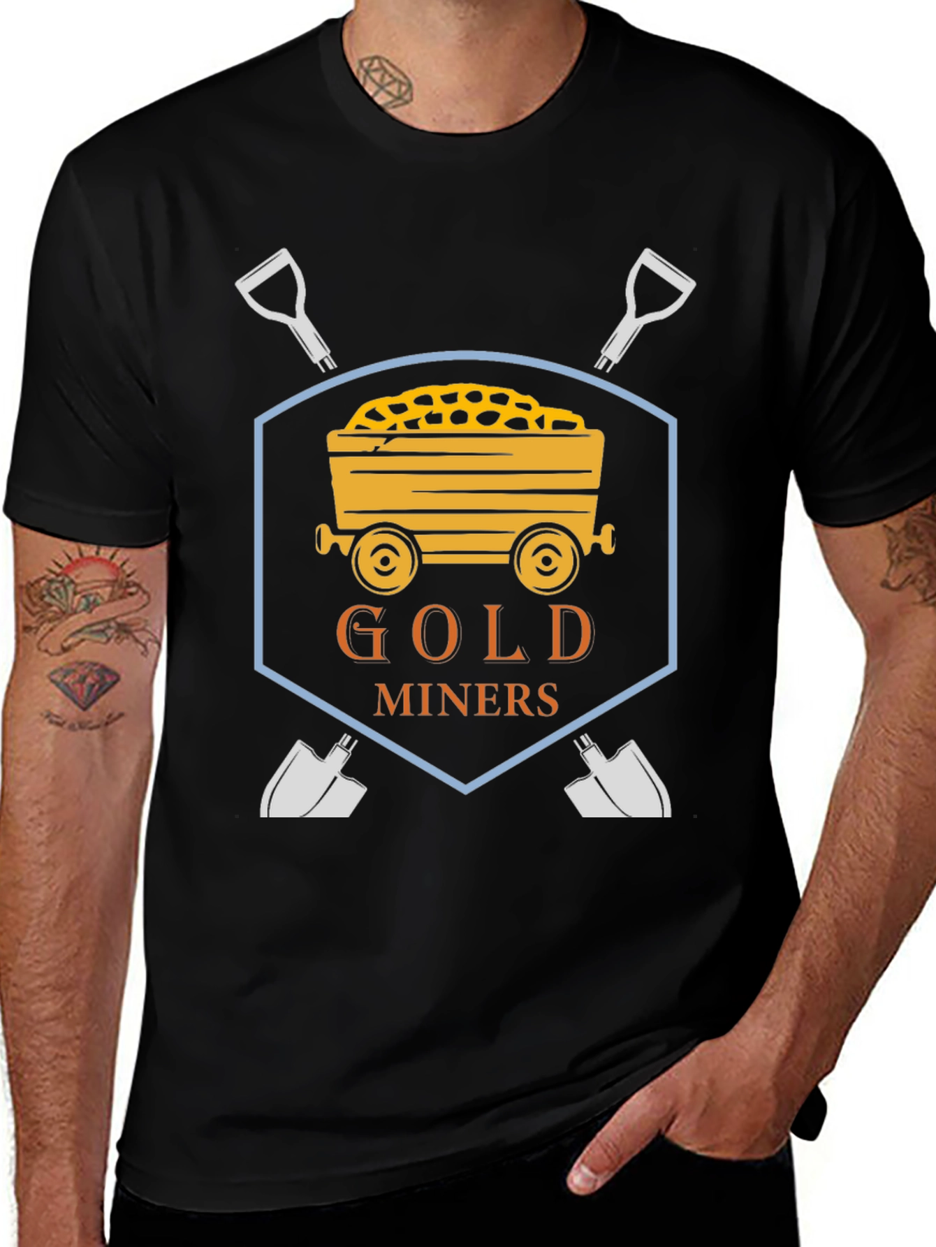 Gold Miners Graphic T-Shirt - Novelty Tee for Mining Fans