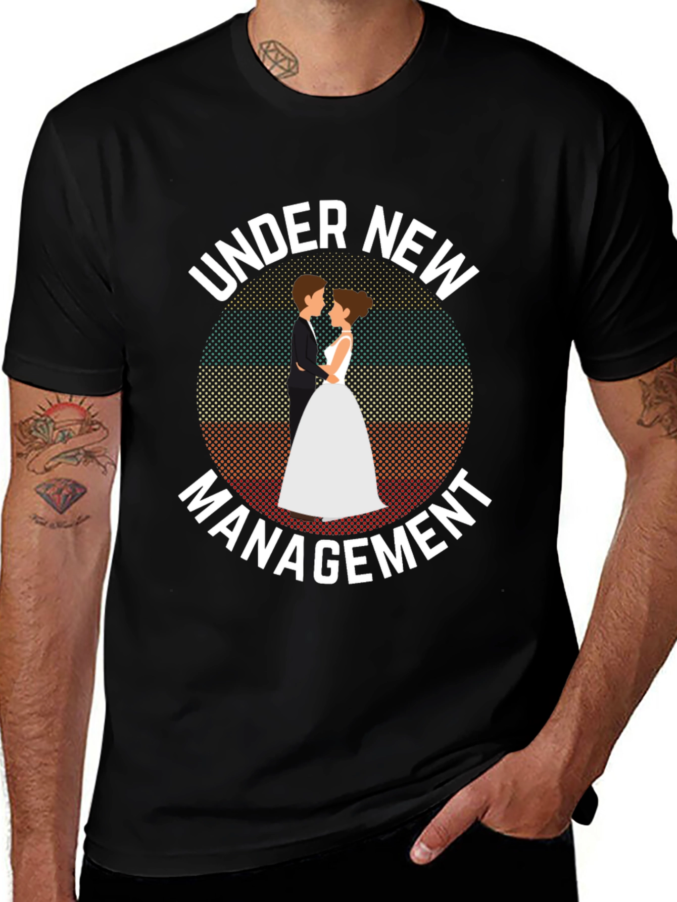 Variant 12 of Under New Management T-Shirt - Wedding Humor Tee