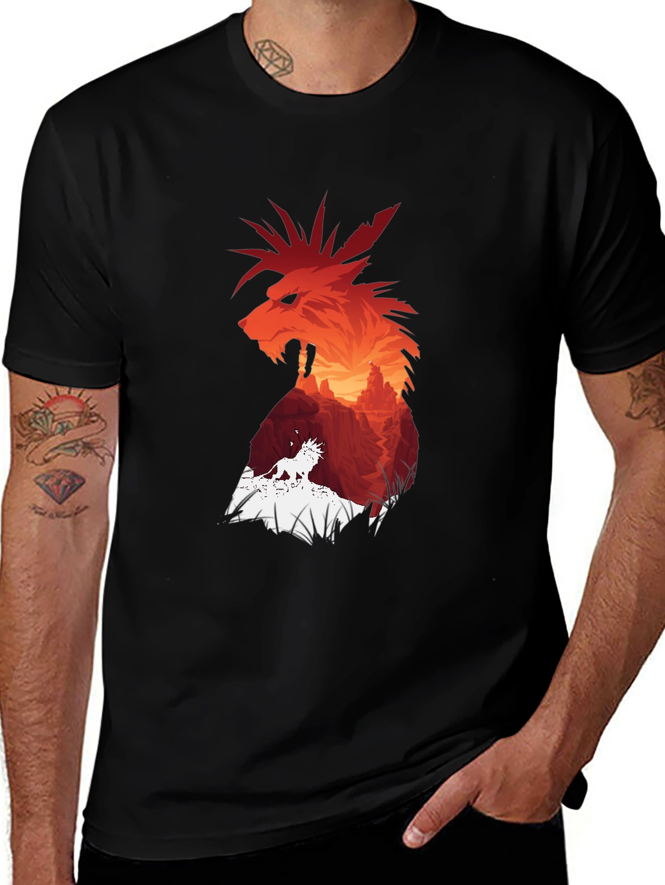 Red XIII T-Shirt - Final Fantasy VII Inspired