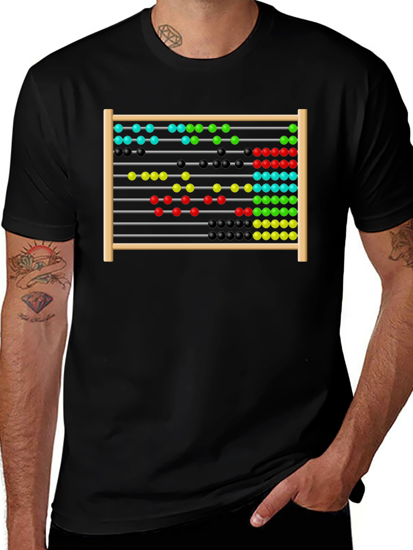 Variant 6 of Abacus T-Shirt, Novelty Graphic Tee