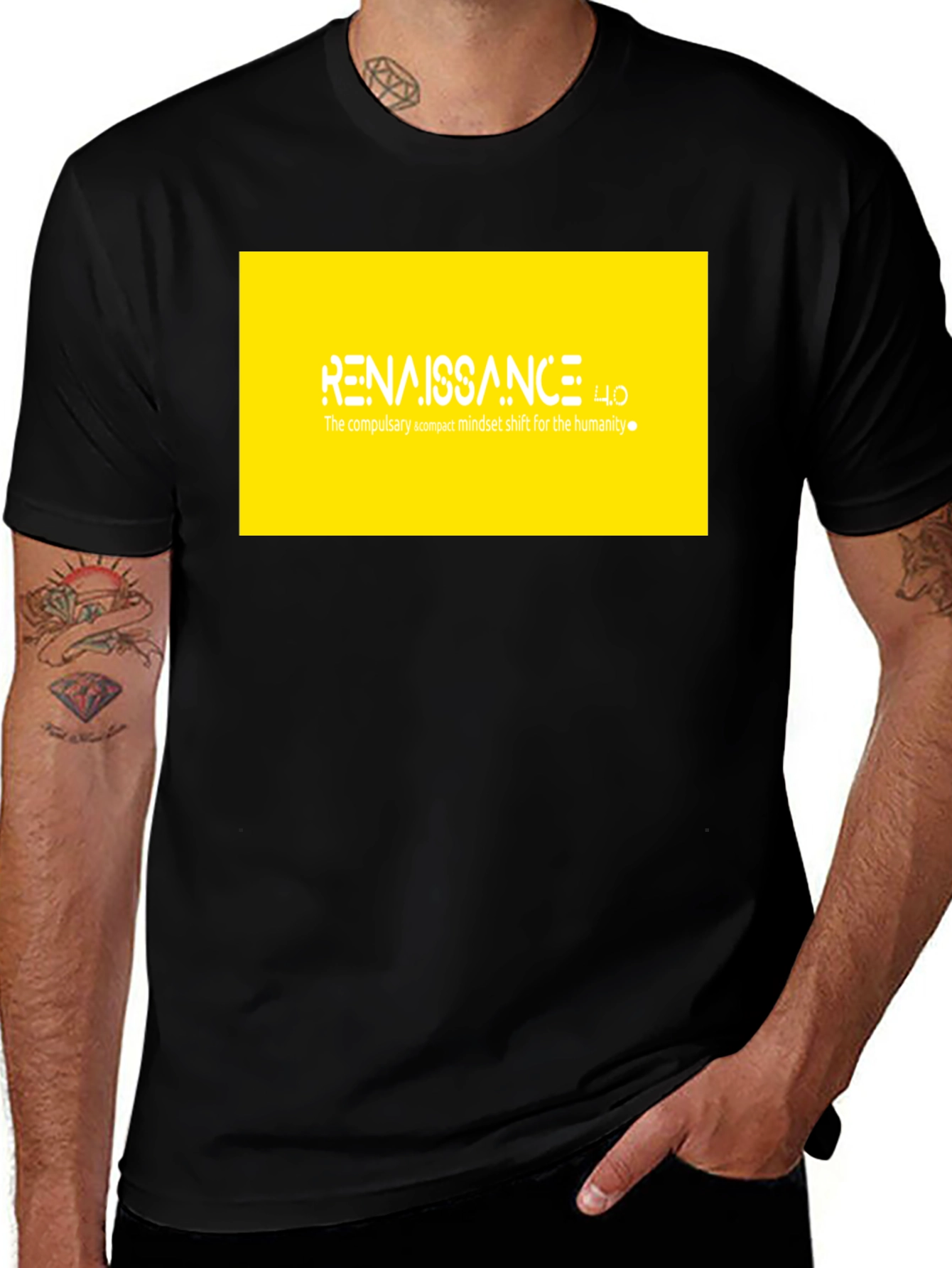 Variant 16 of Renaissance 4.0 Black Graphic T-Shirt