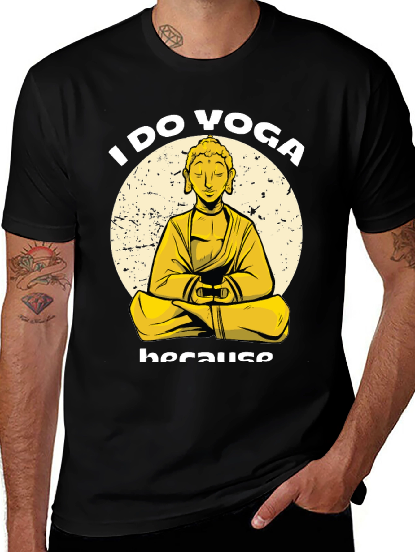 Variant 17 of I Do Yoga Because Buddha T-Shirt