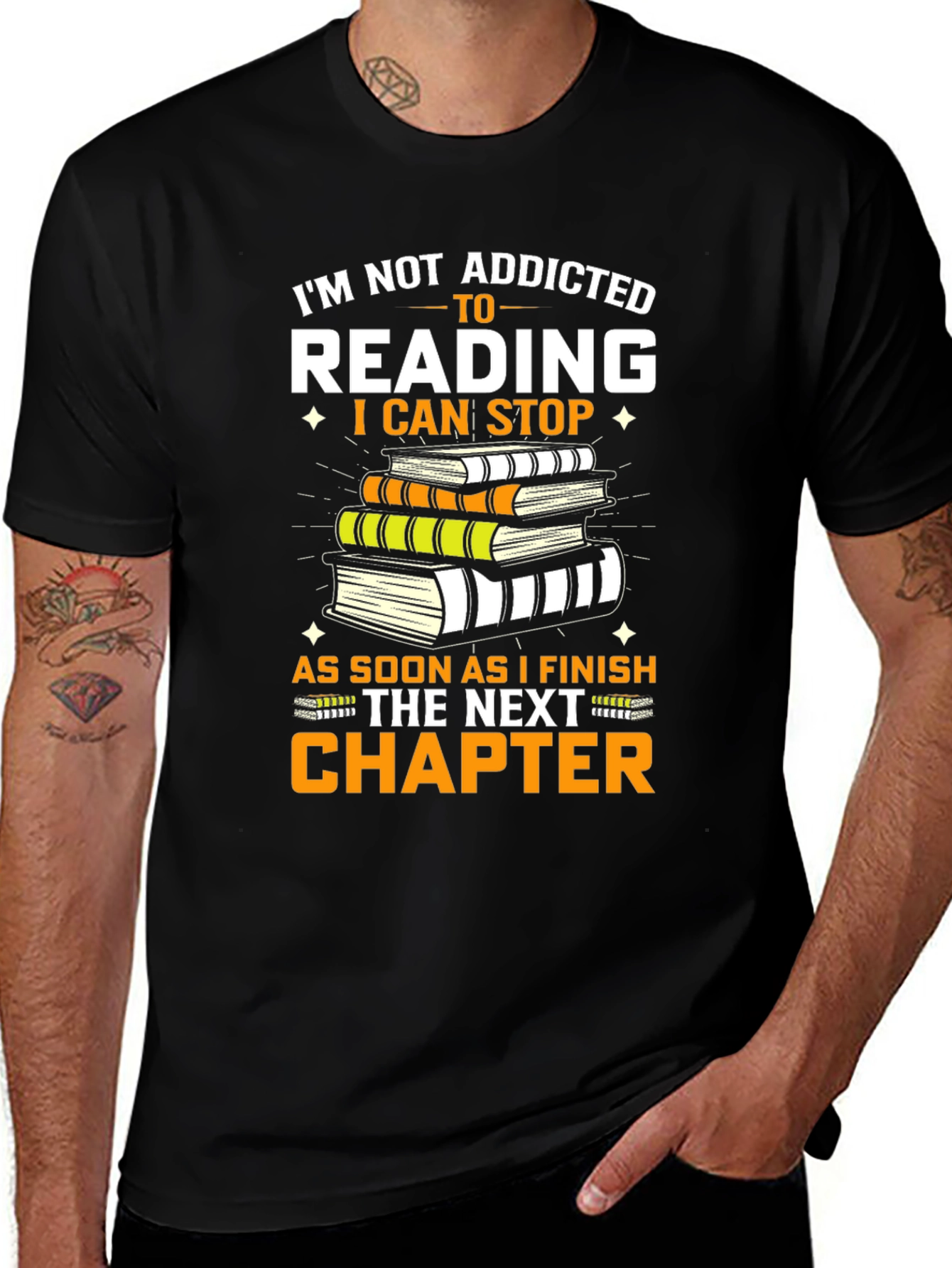 Variant 19 of Reading Addict T-Shirt - Funny Book Lover Tee