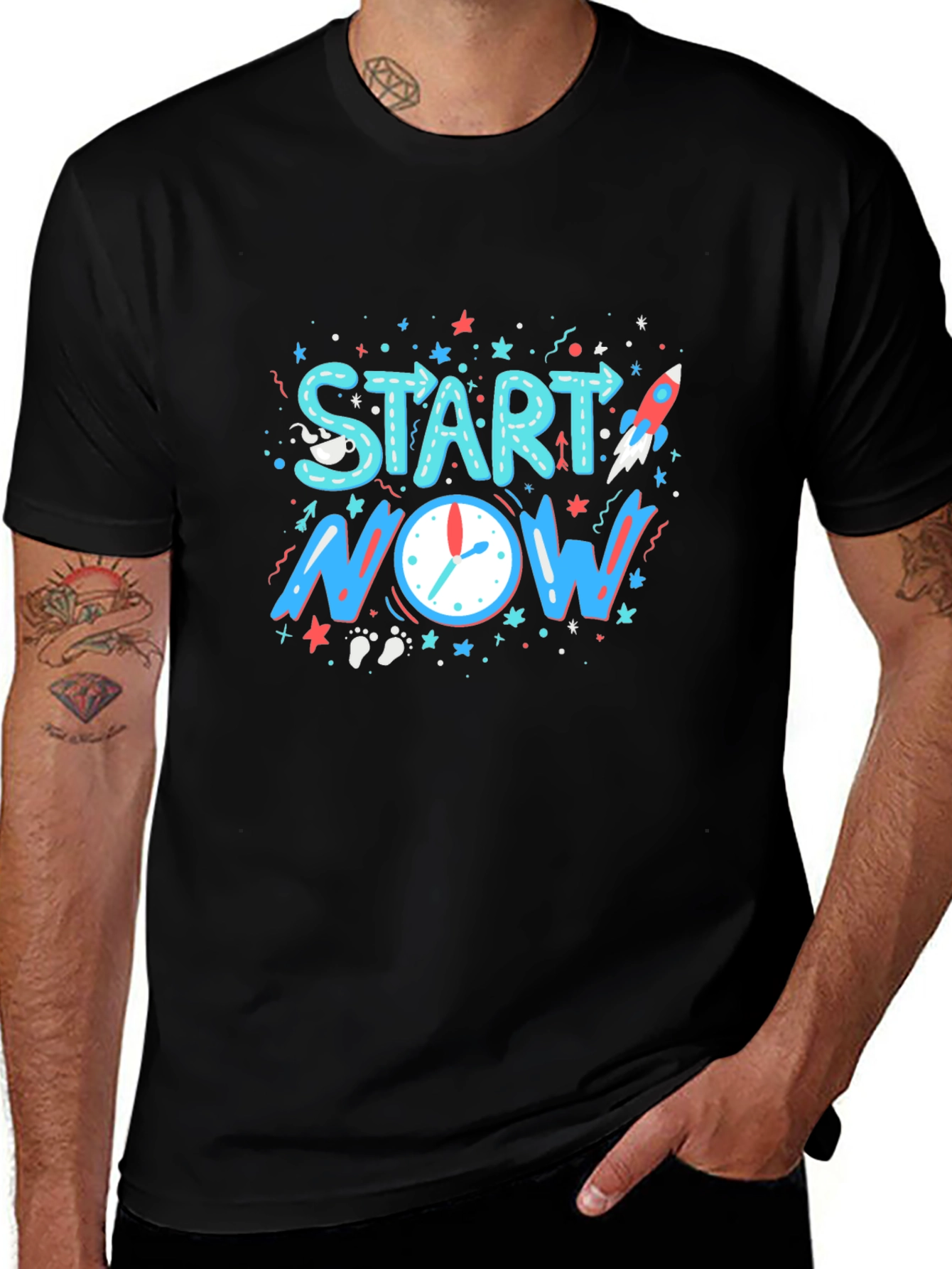 Variant 12 of Start Now Graphic T-Shirt - Motivational Tee
