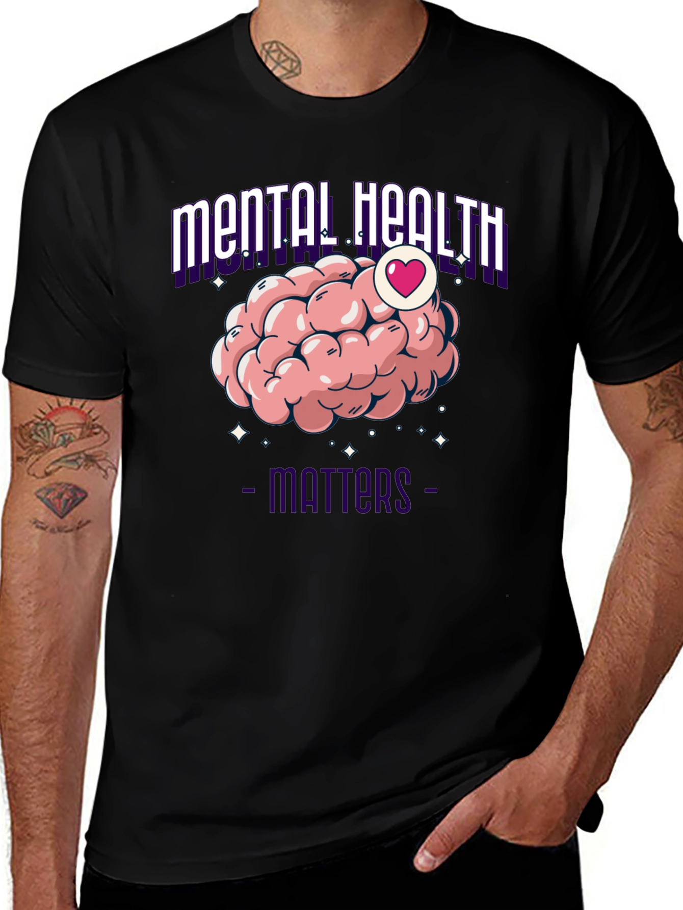 Variant 12 of Mental Health Matters Graphic Tee
