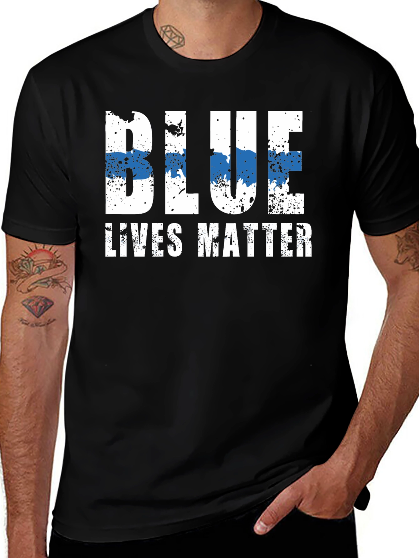 Blue Lives Matter Graphic T-Shirt