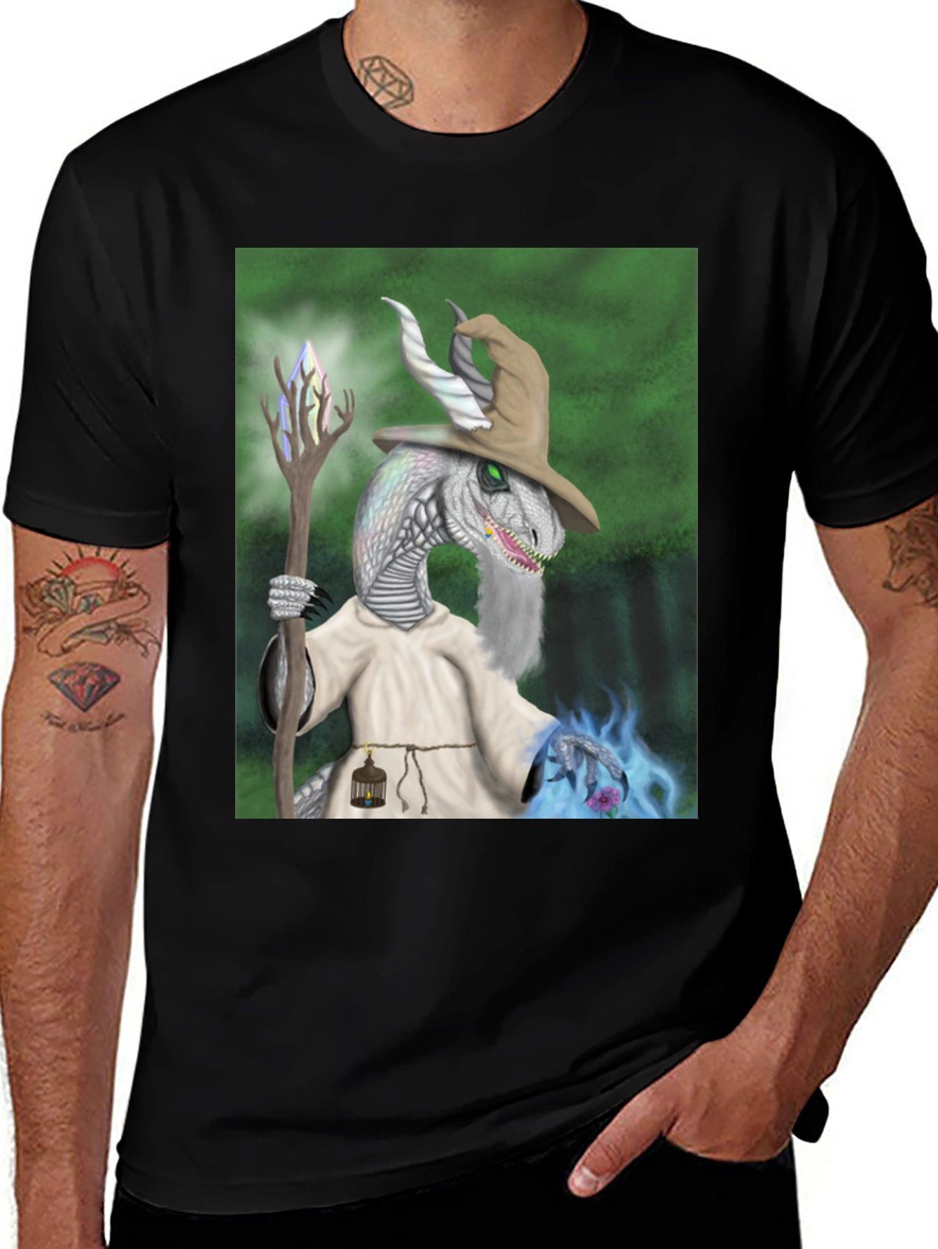 Dragon Wizard Graphic T-Shirt