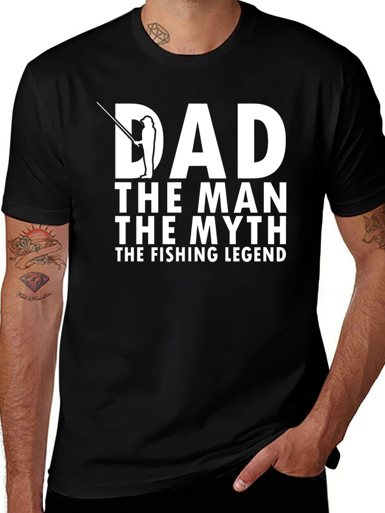 Variant 25 of Dad Fishing Legend Graphic Tee
