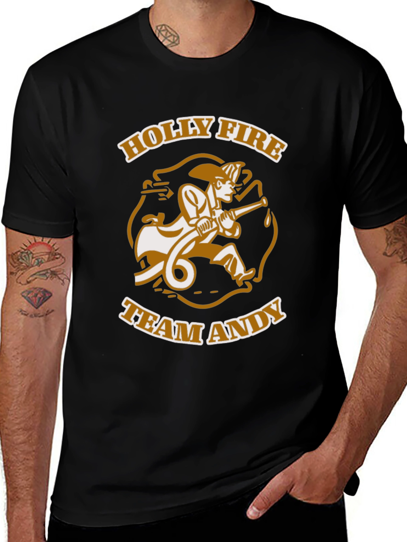 Variant 11 of Holly Fire Team Andy Black T-Shirt