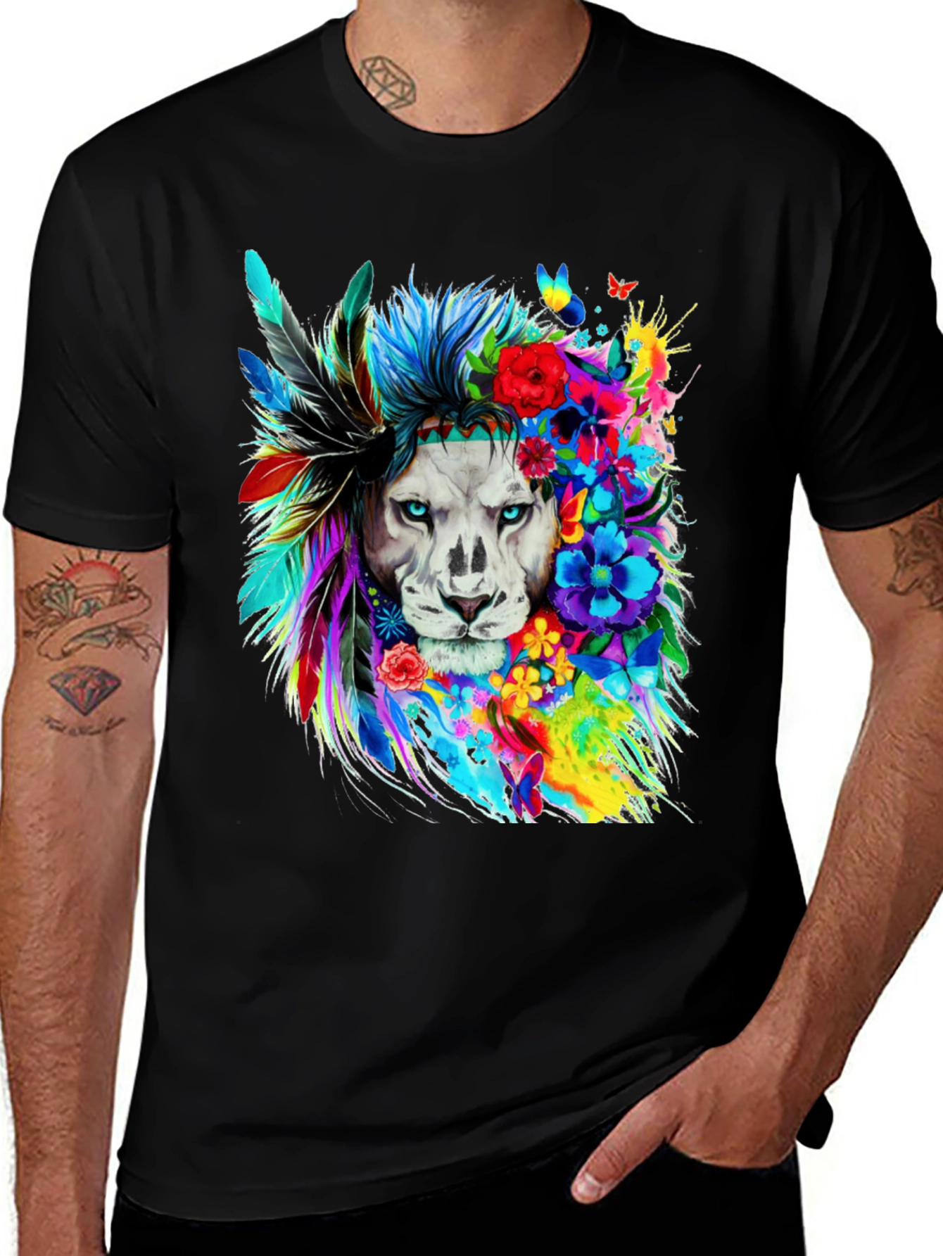 Variant 30 of Lion King T-Shirt - Bohemian Style Design