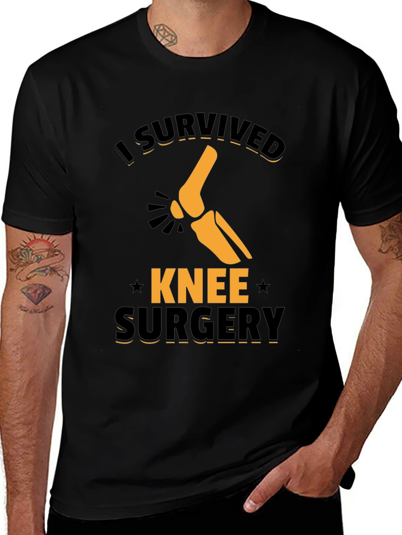 Variant 13 of I Survived Knee Surgery Graphic Tee