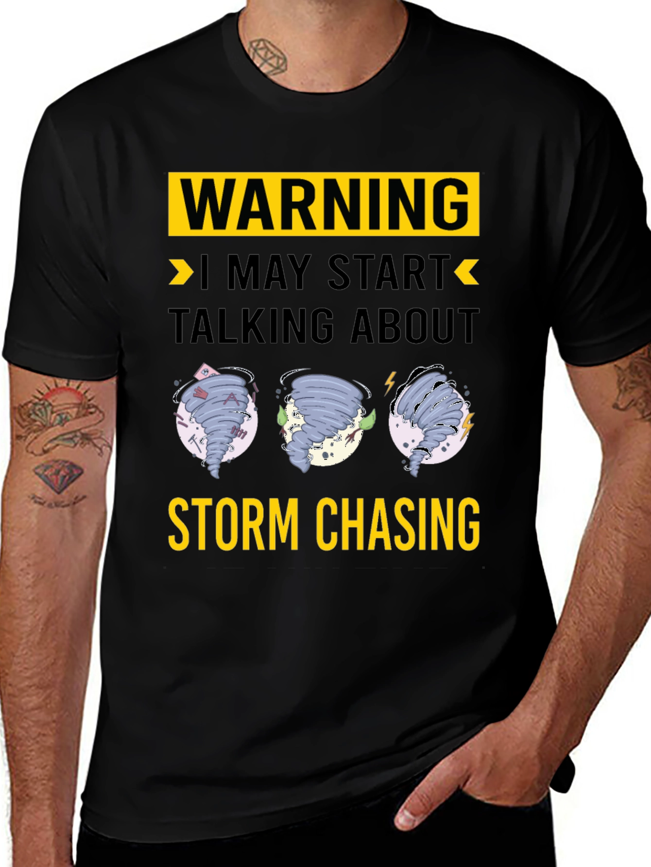 Variant 28 of Warning Storm Chasing Graphic T-Shirt