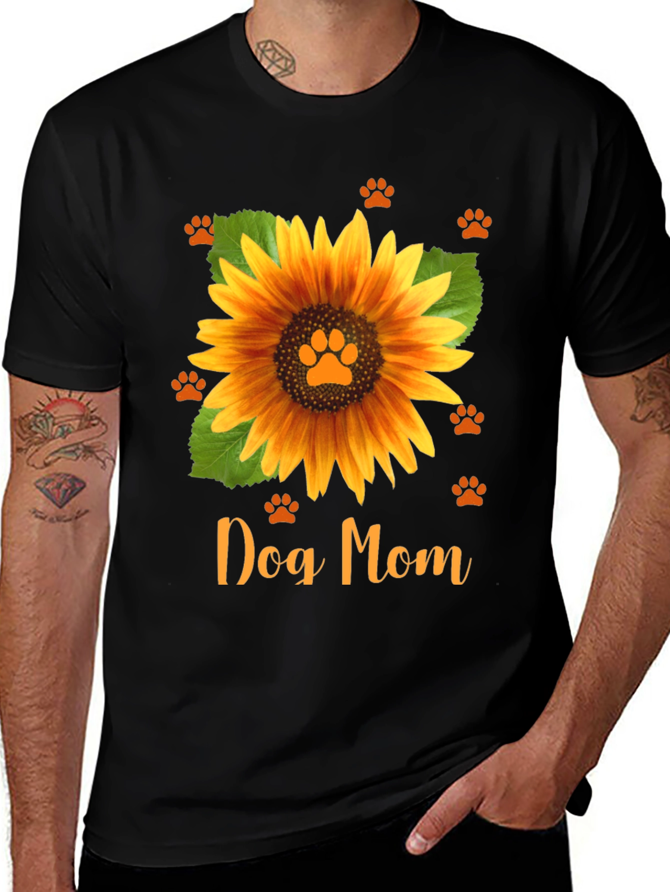 Variant 13 of Dog Mom Sunflower Tee