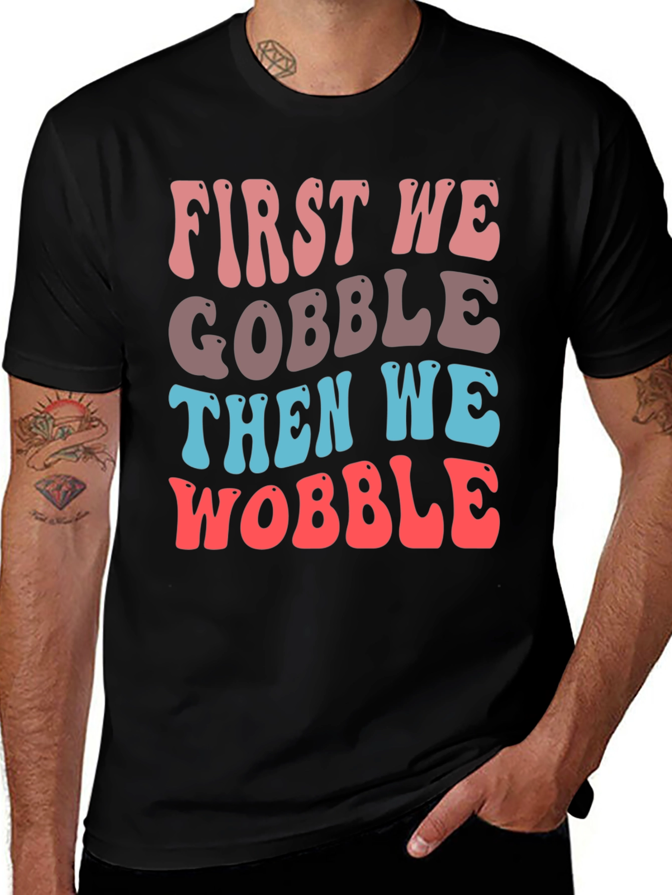 Gobble & Wobble Thanksgiving T-Shirt