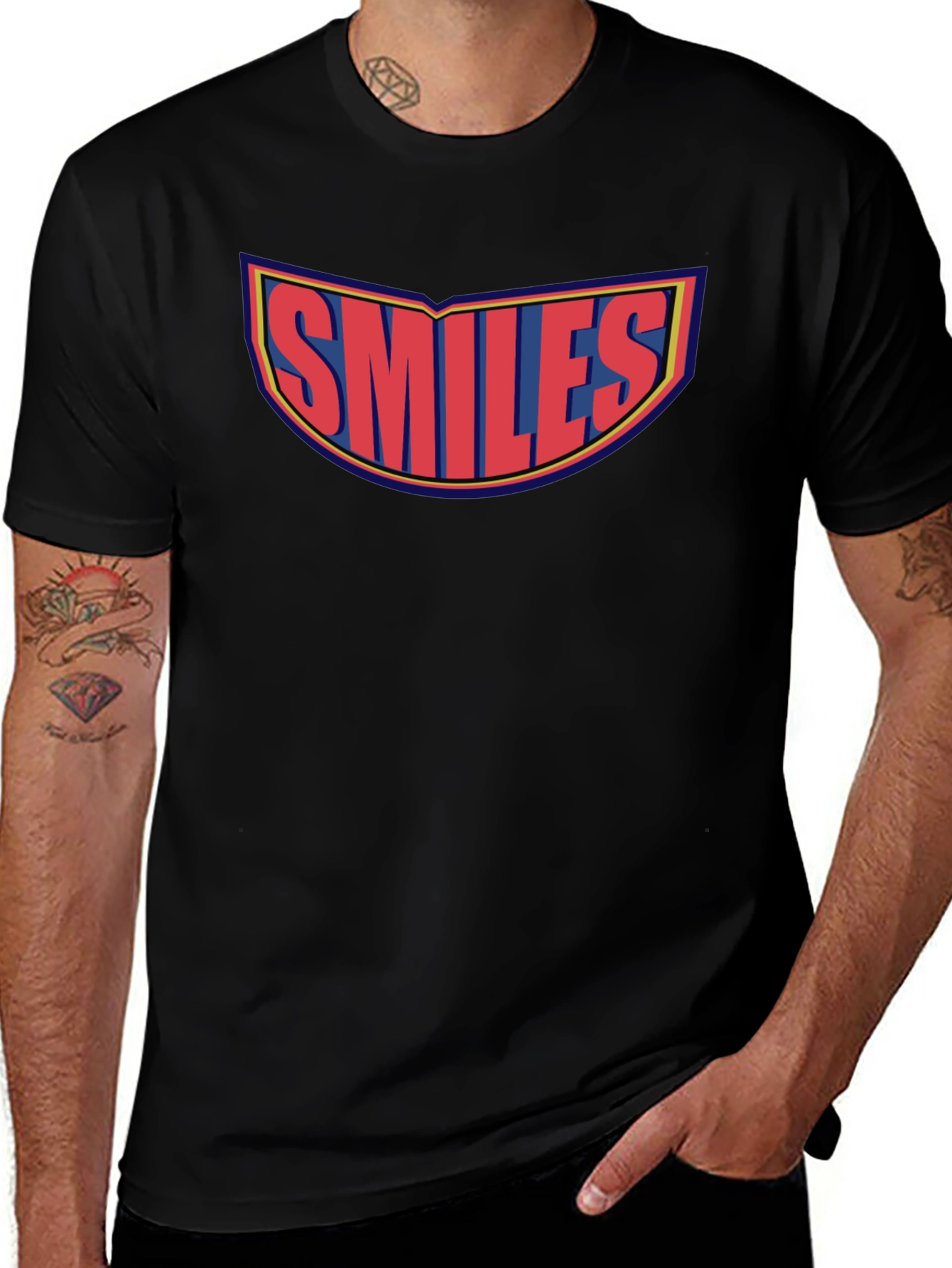 Variant 30 of Smiles Logo Graphic Tee - Classic Design, Comfort Fit