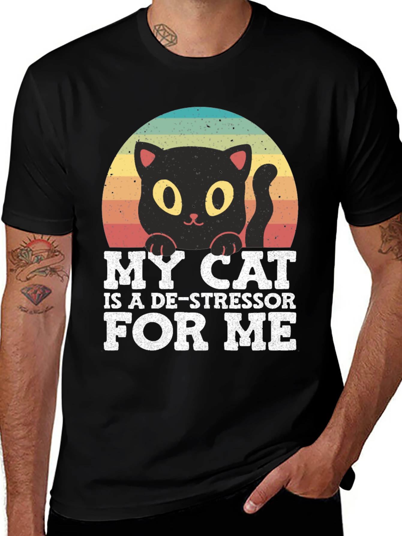 Variant 9 of Cute Cat De-Stressor T-Shirt