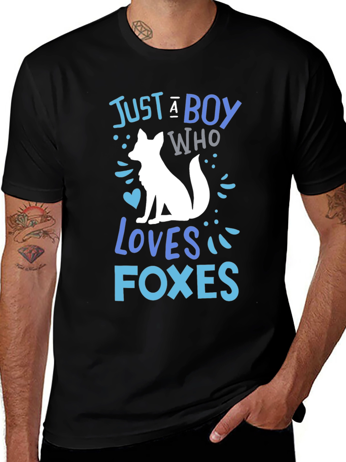 Variant 6 of Boy Loves Foxes T-Shirt - Cute Animal Lover Tee