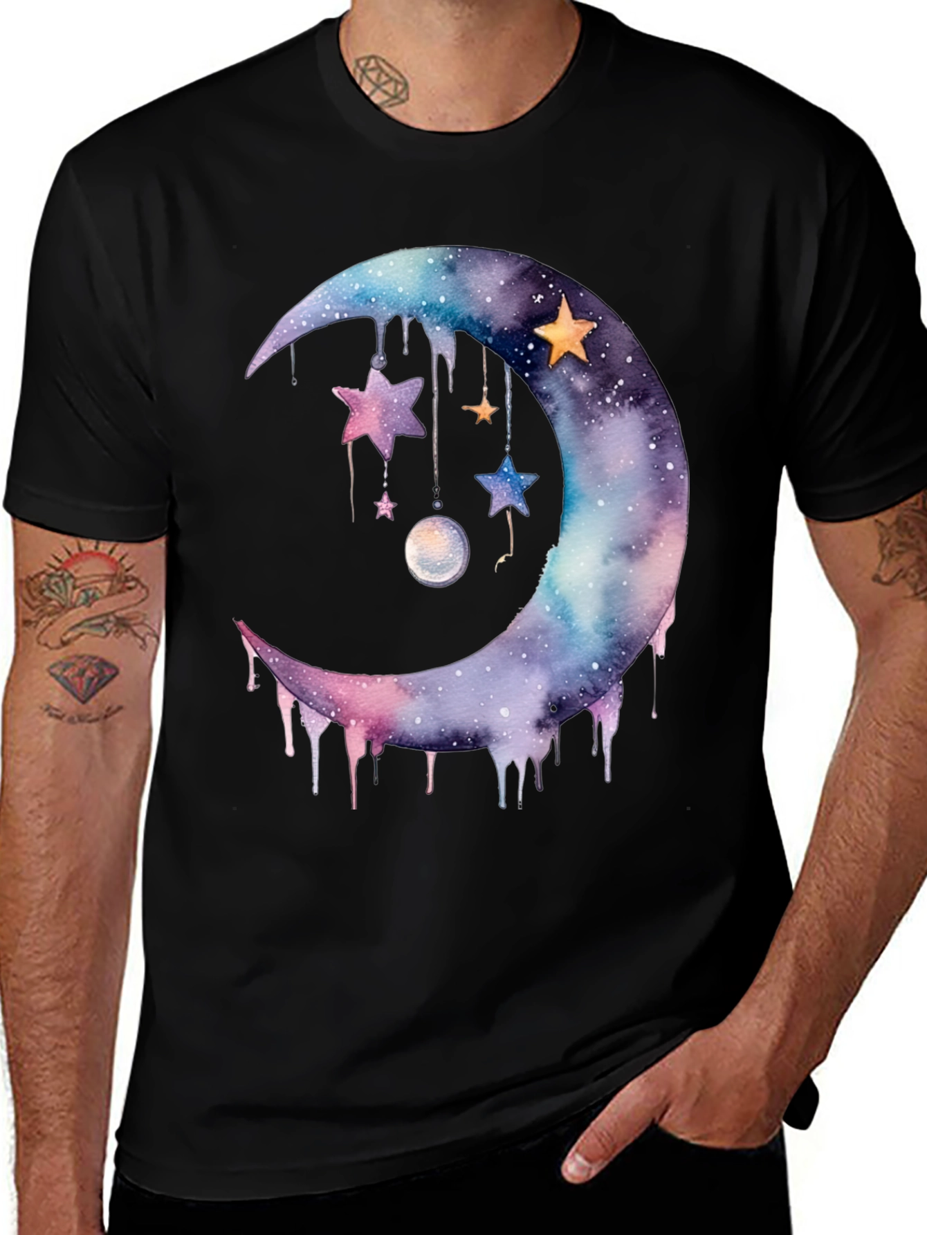Variant 24 of Celestial Crescent Moon Graphic T-Shirt