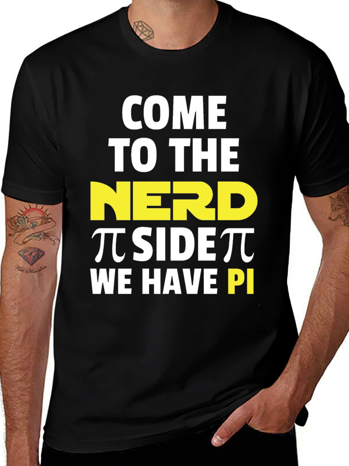 Variant 16 of Come to the Nerd Pi Side T-Shirt